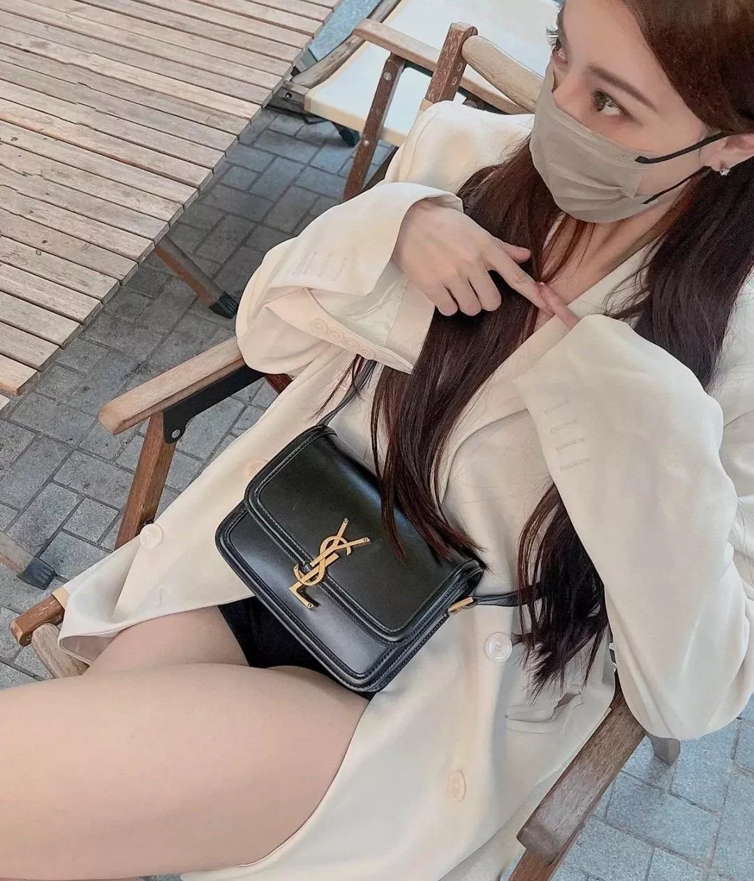 YSL Saint Laurent 黑金小號 郵差包 Solferino Box Small Satchel Bag 19cm 豆腐包 斜跨包