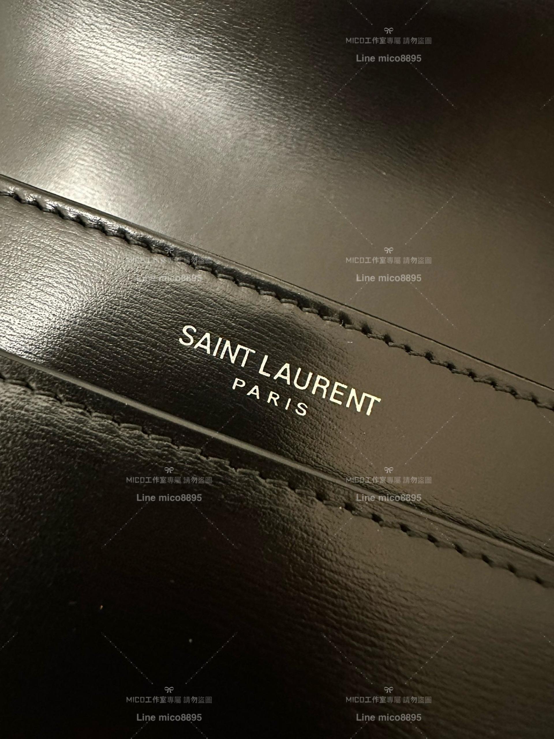 YSL Saint Laurent 黑銀小號 郵差包 Solferino Box Small Satchel Bag 19cm 豆腐包 斜跨包