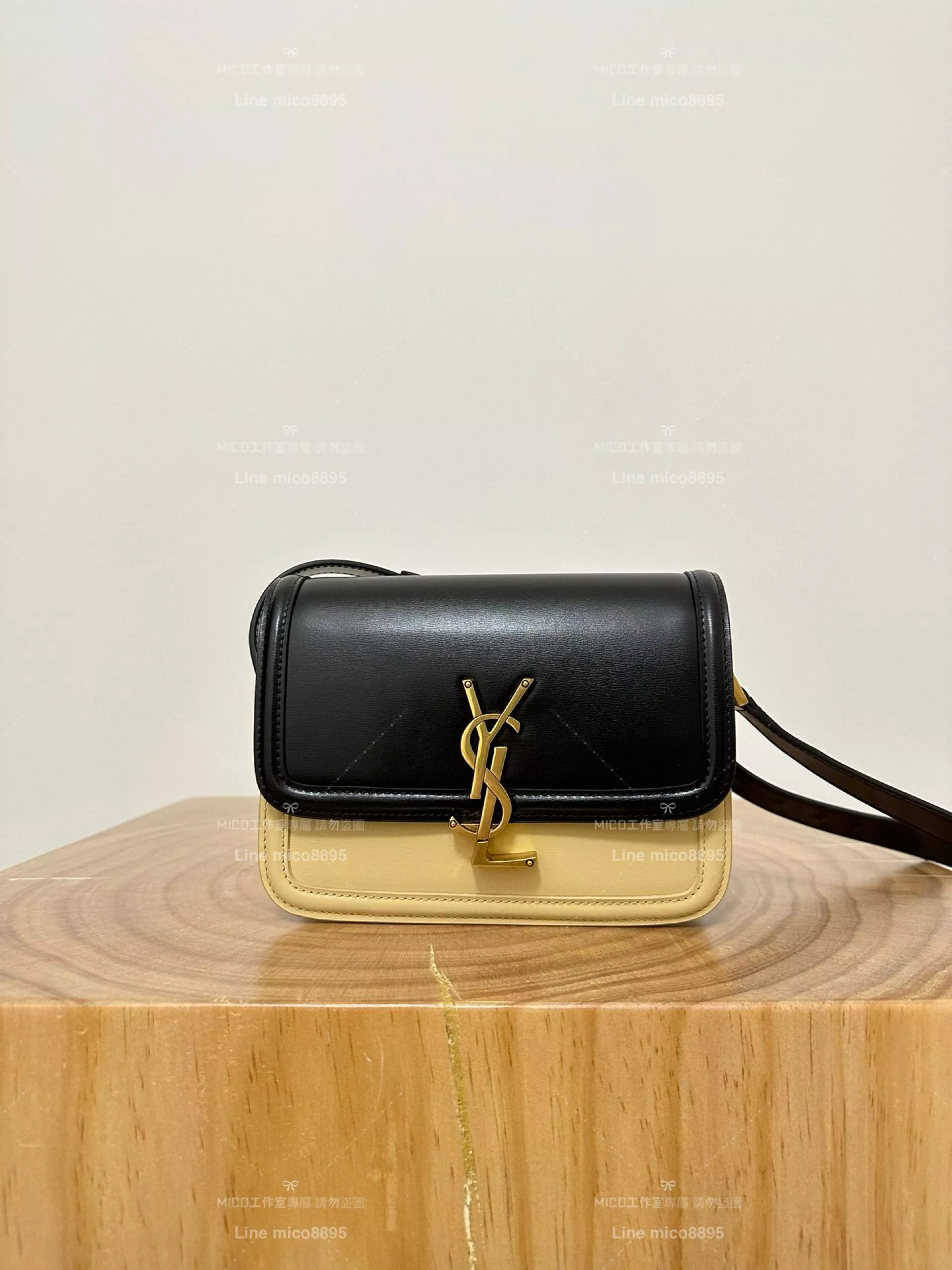 YSL Saint Laurent 拼色款小號 Solferino Box Small Satchel Bag 19cm 豆腐包 斜跨包