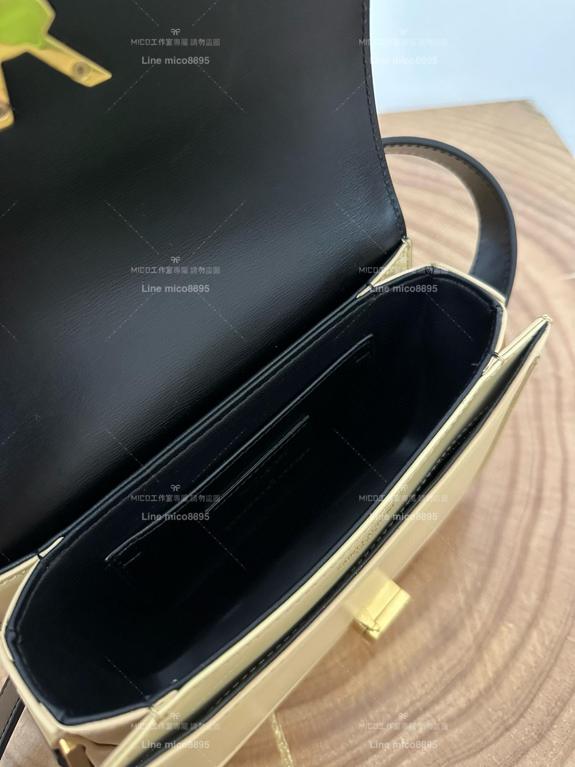 YSL Saint Laurent 拼色款小號 Solferino Box Small Satchel Bag 19cm 豆腐包 斜跨包