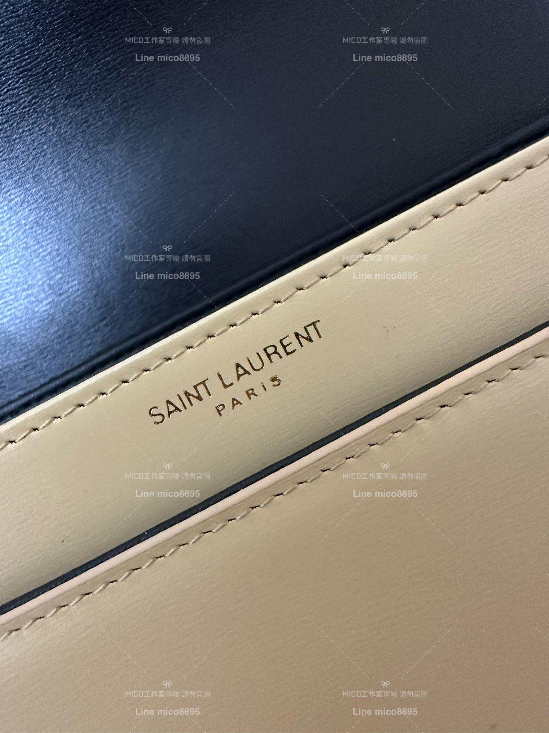 YSL Saint Laurent 拼色款小號 Solferino Box Small Satchel Bag 19cm 豆腐包 斜跨包