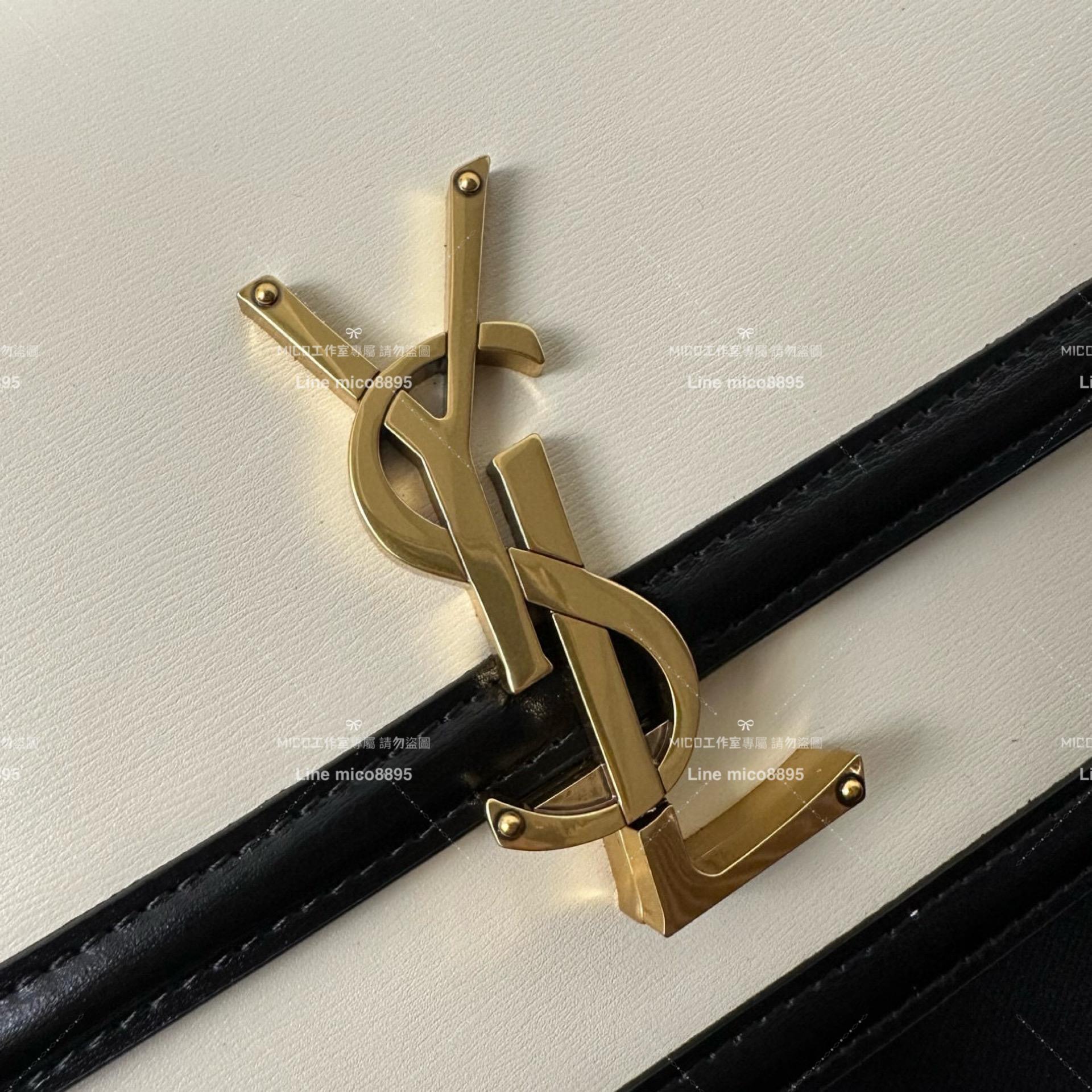 YSL Saint Laurent 拼色款/金釦/中號 郵差包 Solferino Box Satchel Bag 23cm 豆腐包 斜跨包