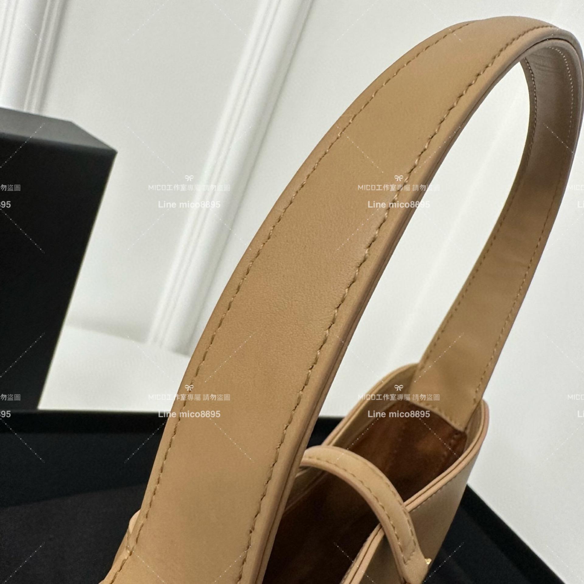 YSL 聖羅蘭 Saint Laurent 杏色 mini款 19cm LE 5 À 7# Le5a7 Hobo腋下包/手提包