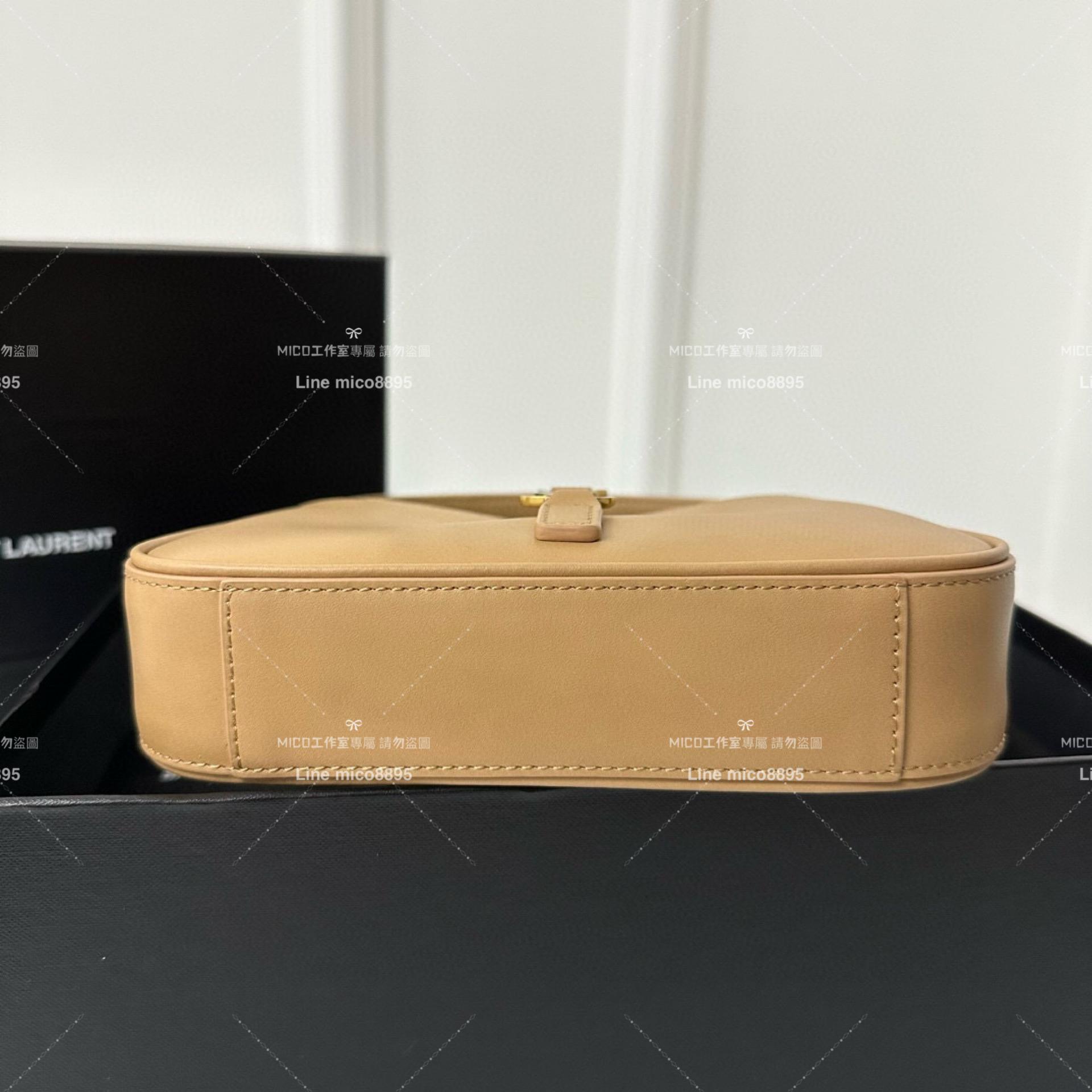 YSL 聖羅蘭 Saint Laurent 杏色 mini款 19cm LE 5 À 7# Le5a7 Hobo腋下包/手提包