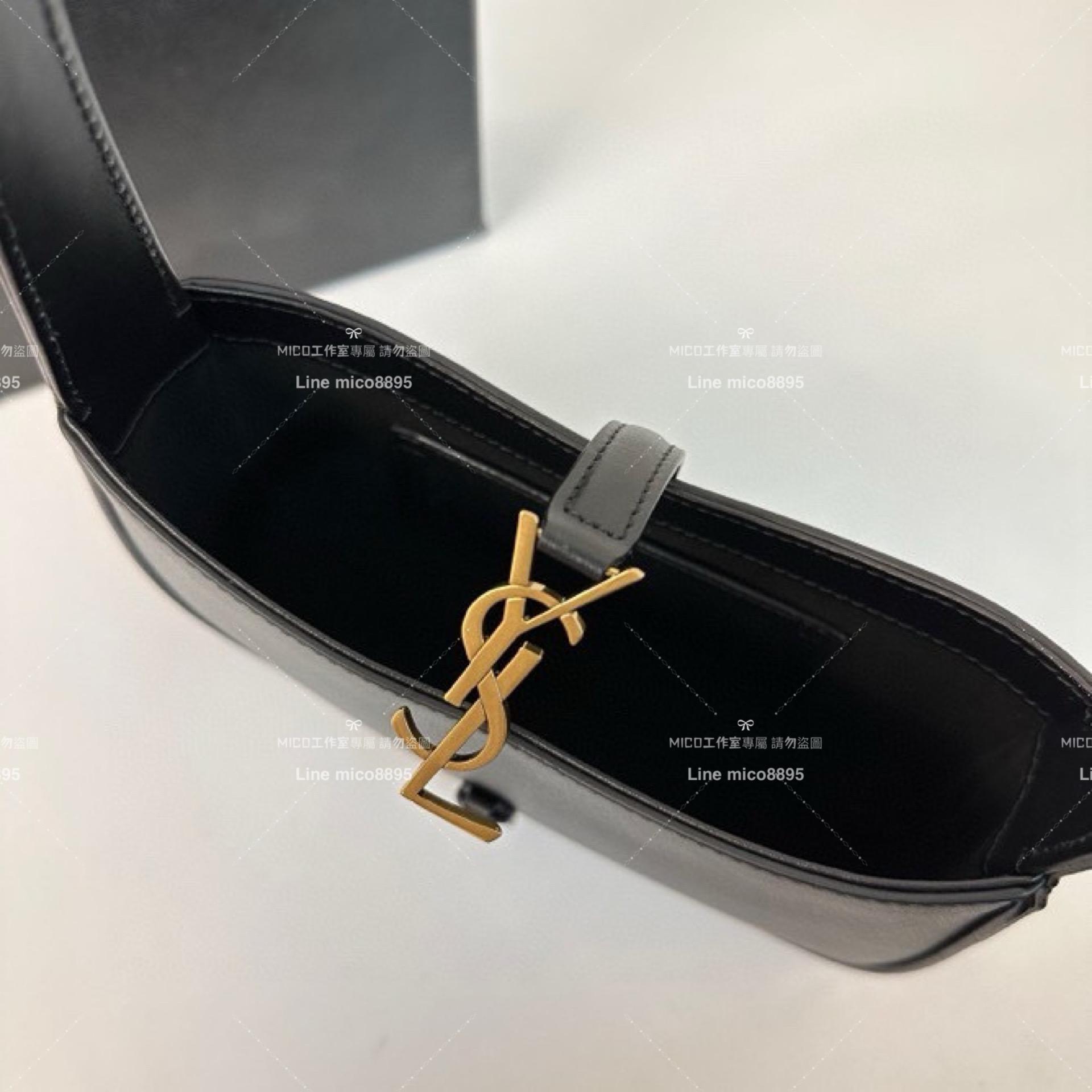 YSL 聖羅蘭 Saint Laurent 黑色mini款 19cm LE 5 À 7# Le5a7 Hobo腋下包/手提包