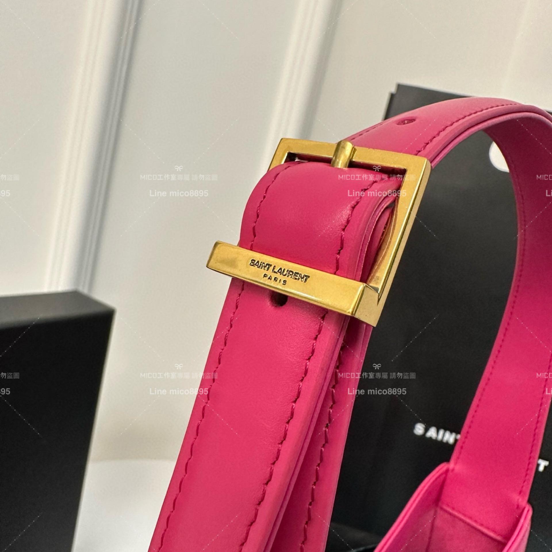 YSL Saint Laurent 聖羅蘭 LE 5 À 7# 玫粉色 Le5a7 Hobo腋下包/手提包 24cm