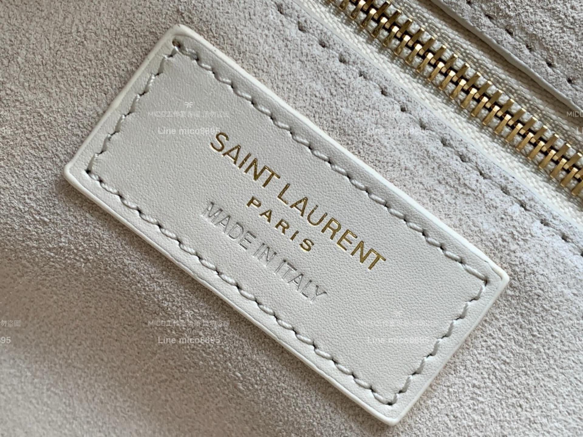 YSL Saint Laurent 聖羅蘭 LE 5 À 7#奶油白 Le5a7 Hobo腋下包/手提包 24cm