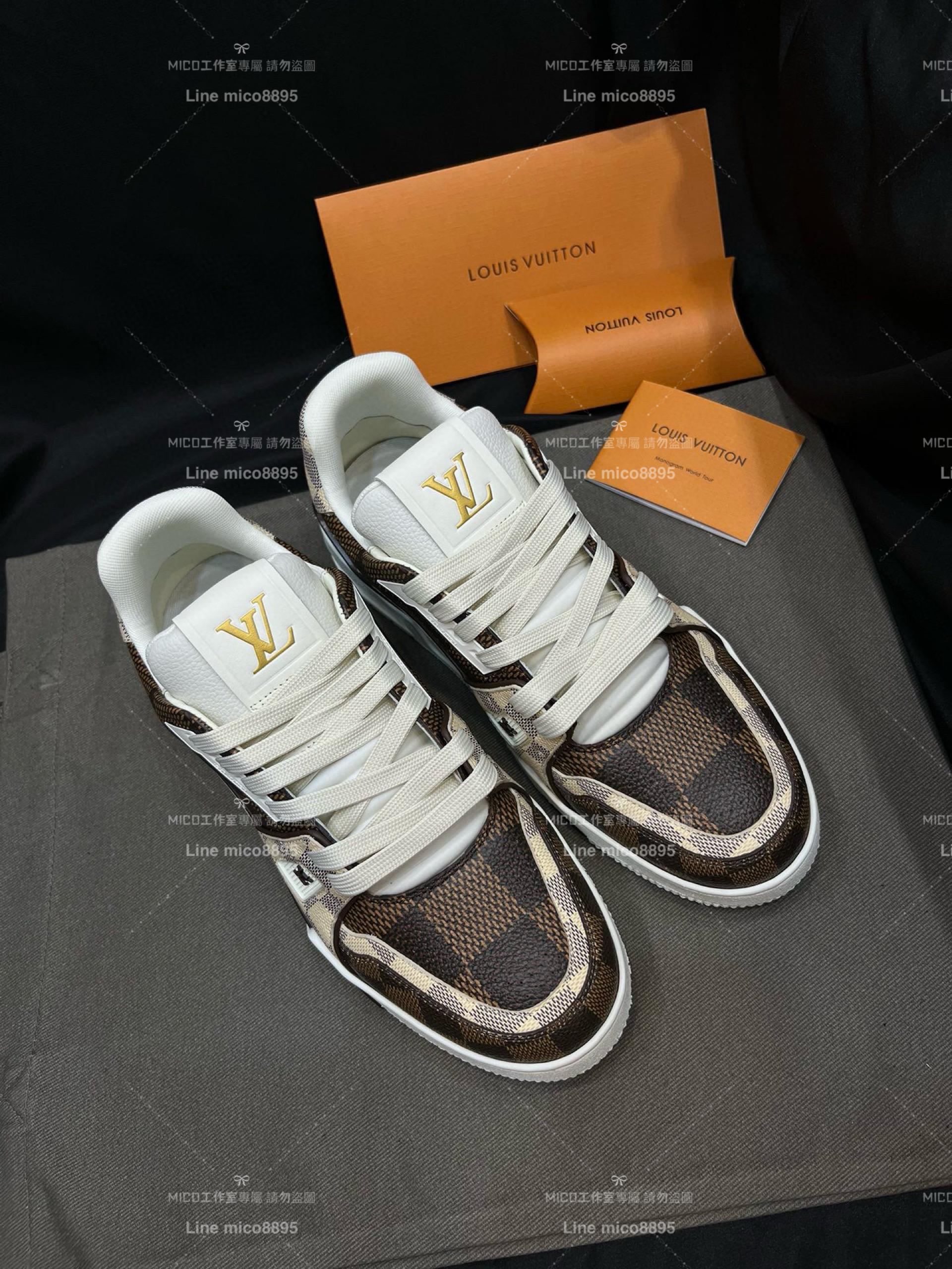 LV Louis Vuitton｜限量款 棋盤格限定trainer休閒鞋 只有男碼