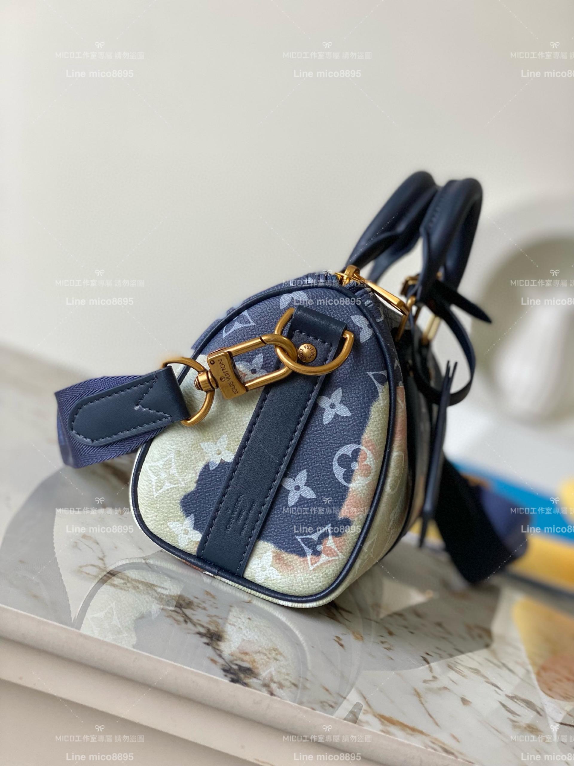 LV M46804 Keepall XS 手袋 枕頭包 情侶款肩背包 20cm