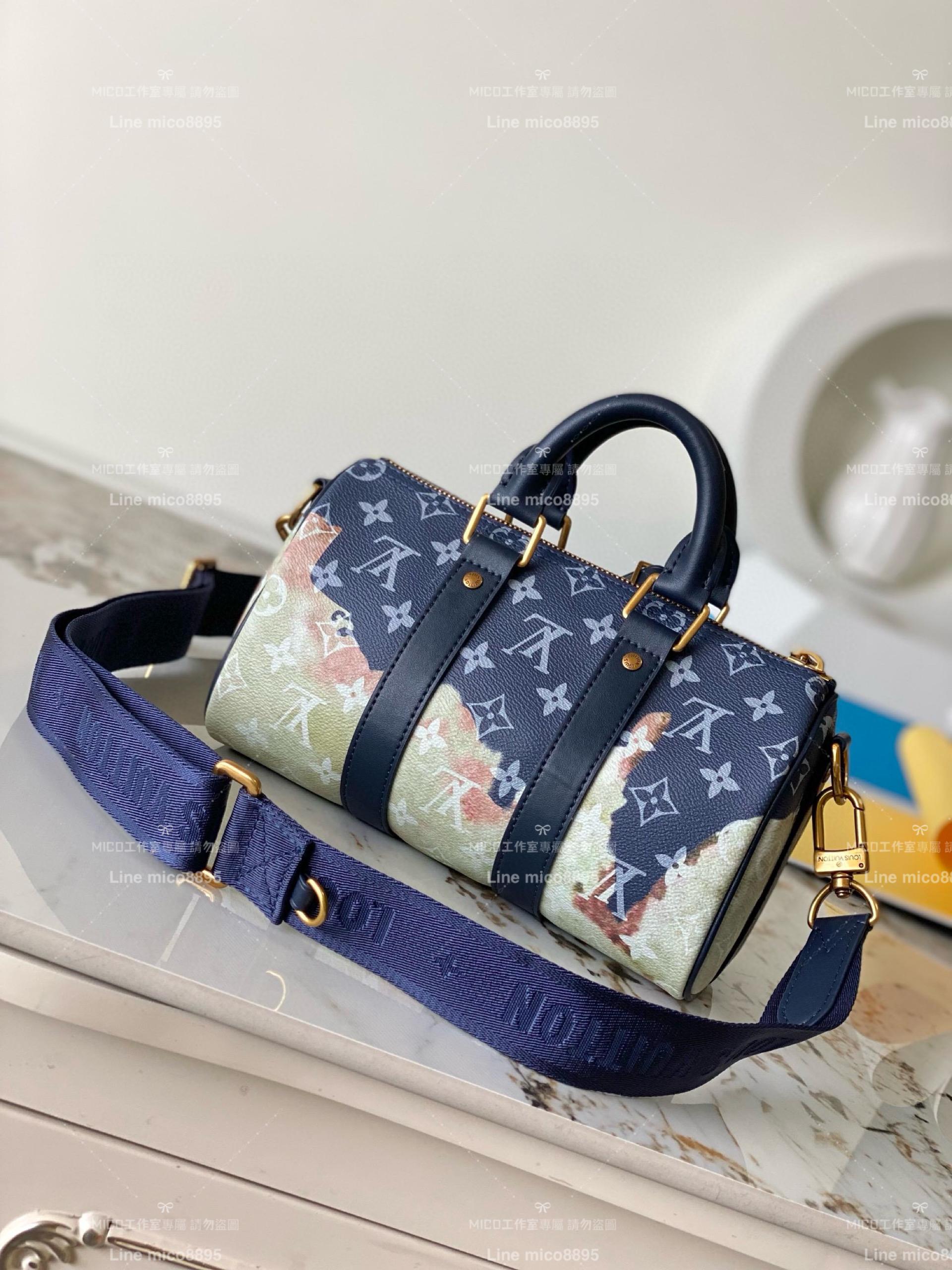 LV M46804 Keepall XS 手袋 枕頭包 情侶款肩背包 20cm