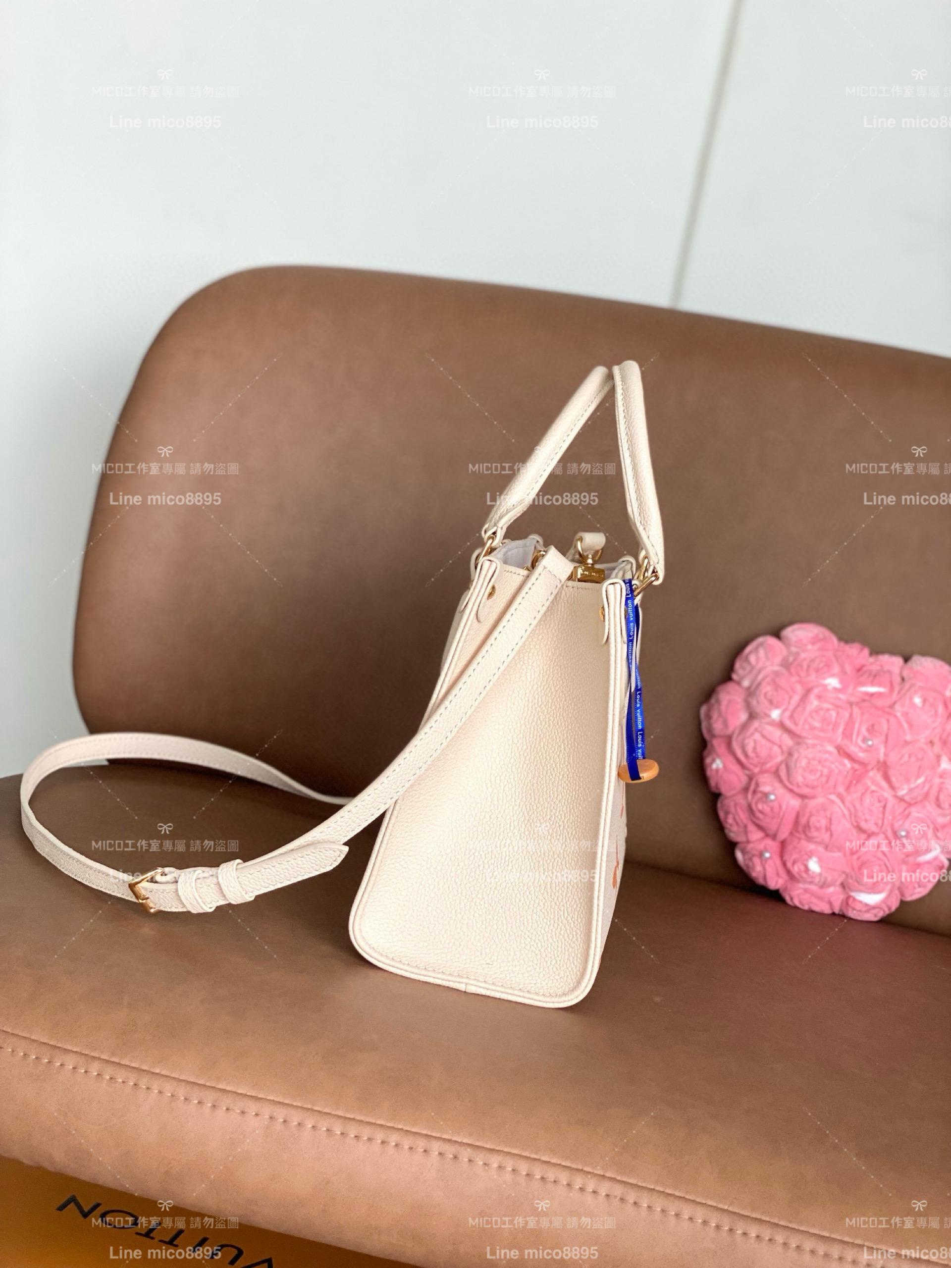 LV 路易威登｜M46513 絲印款  Onthego小號Tote包 25cm 經典Sac Plat手袋 手提肩背包