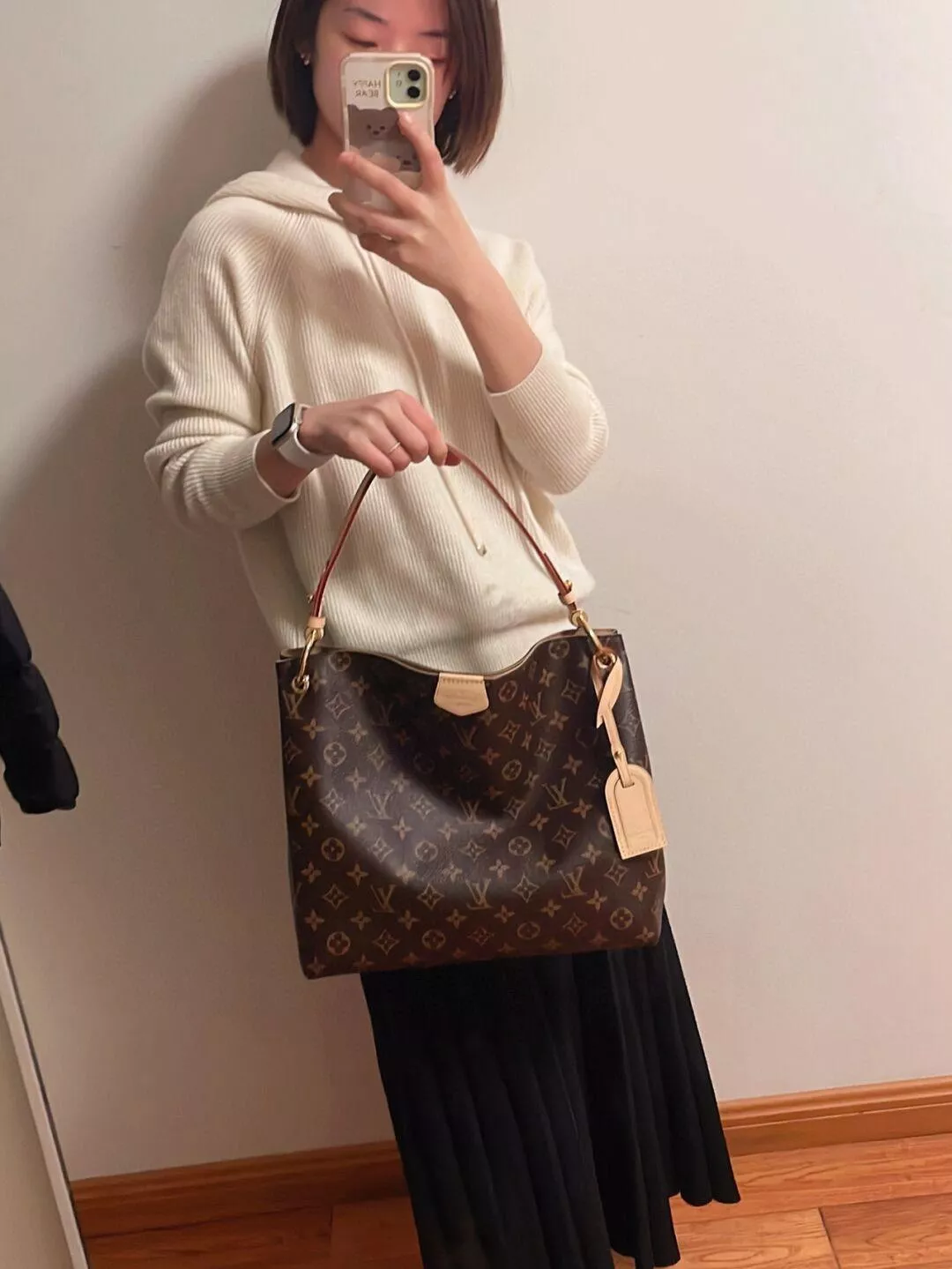 LV 經典 Monogram 帆布版 Graceful 小號手袋 購物袋 媽媽包 M43701 30cm