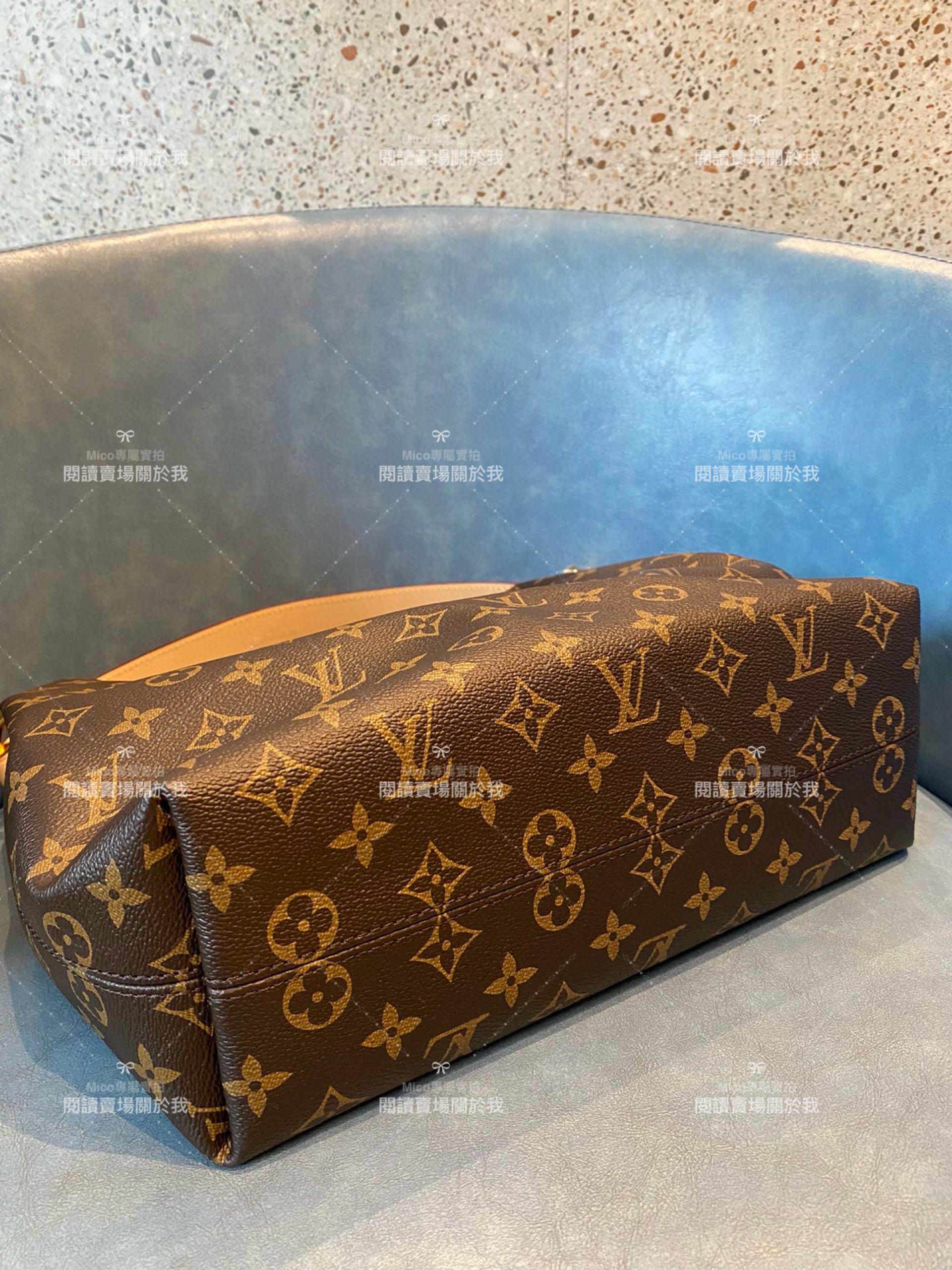 LV 經典 Monogram 帆布版 Graceful 小號手袋 購物袋 媽媽包 M43701 30cm