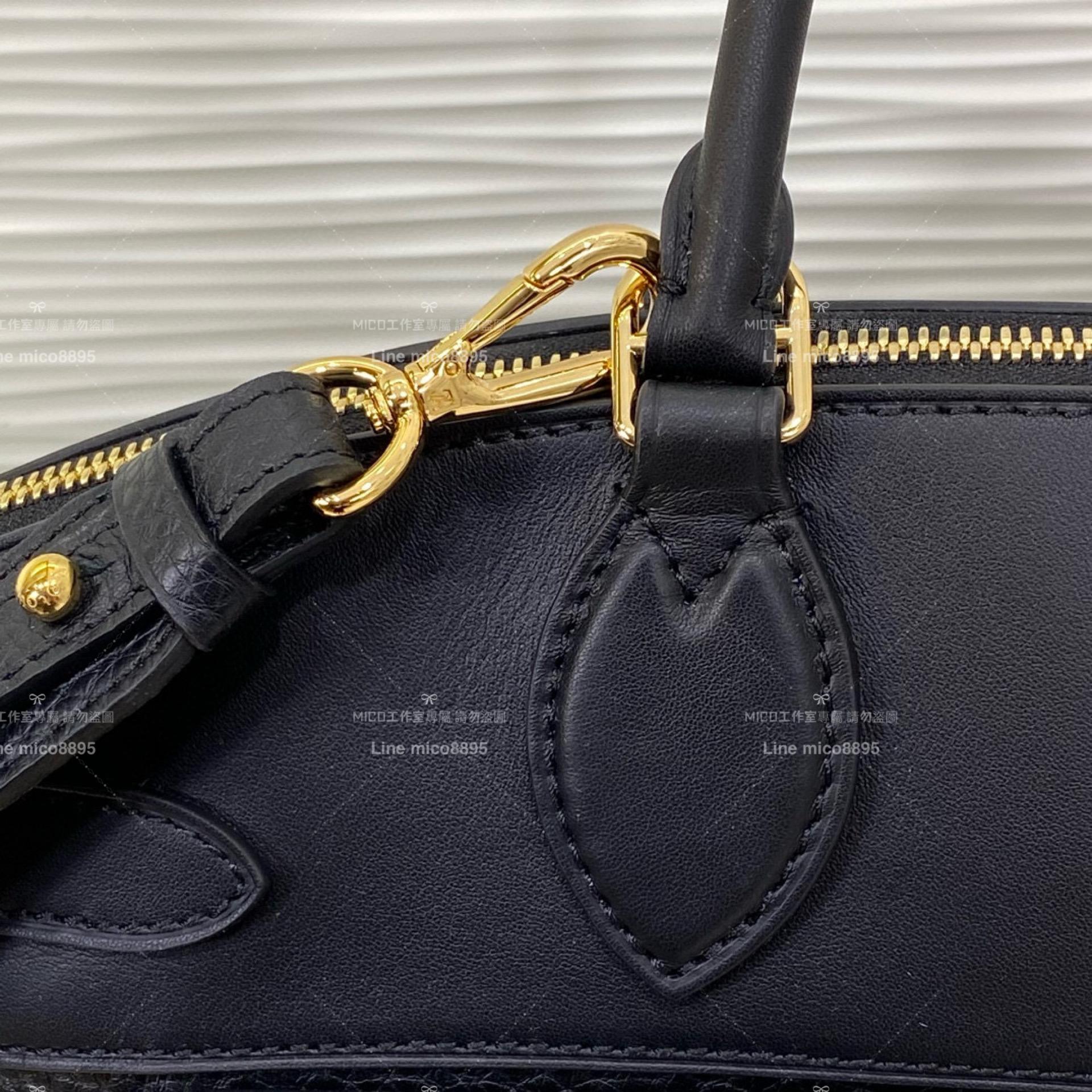 LV 通勤族首選 M22925 M23914 黑色色 Lock It MM手袋 36cm