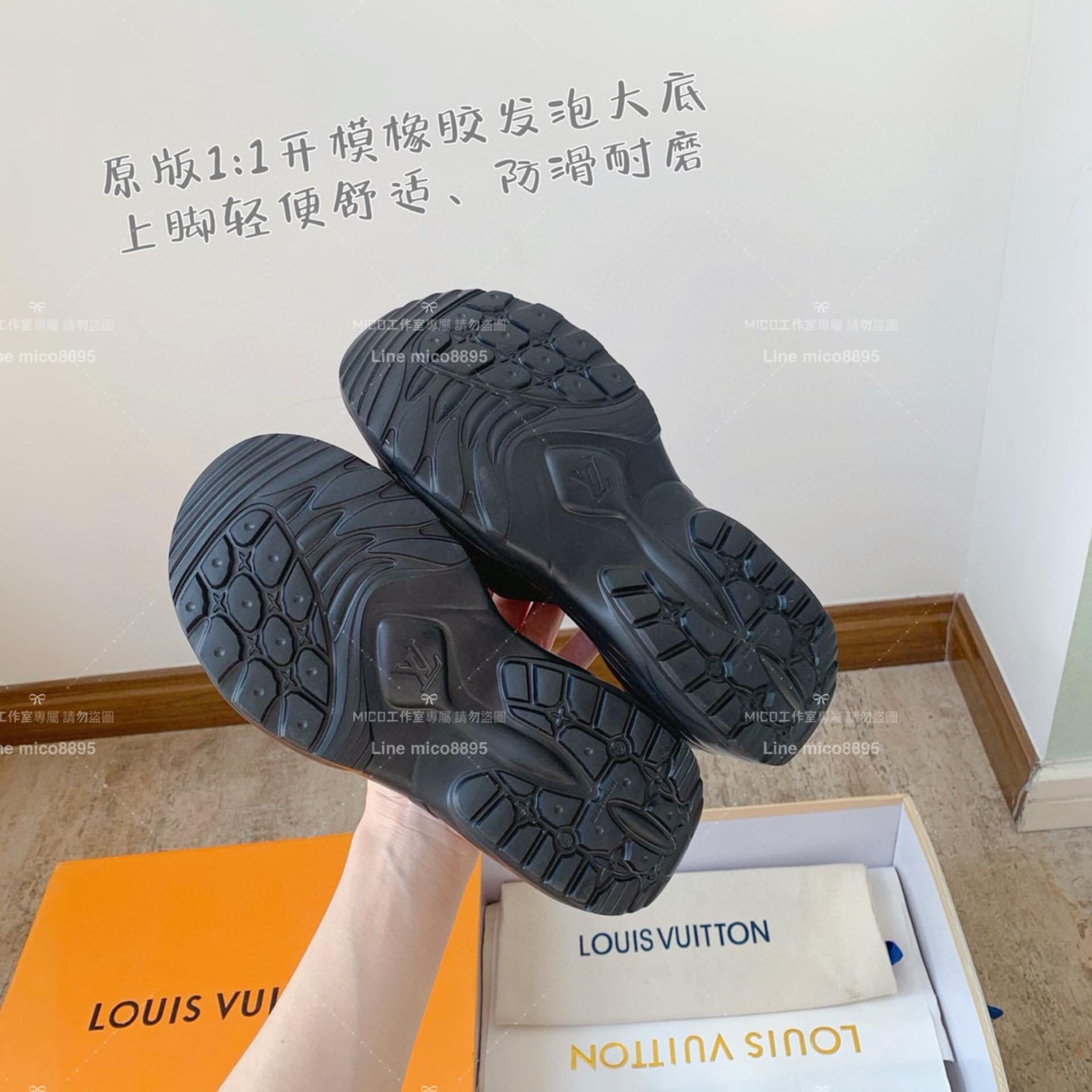 LV  Louis Vuitton ｜LV Pool55系列 沙灘厚底涼鞋 拖鞋 5.5cm 36-41