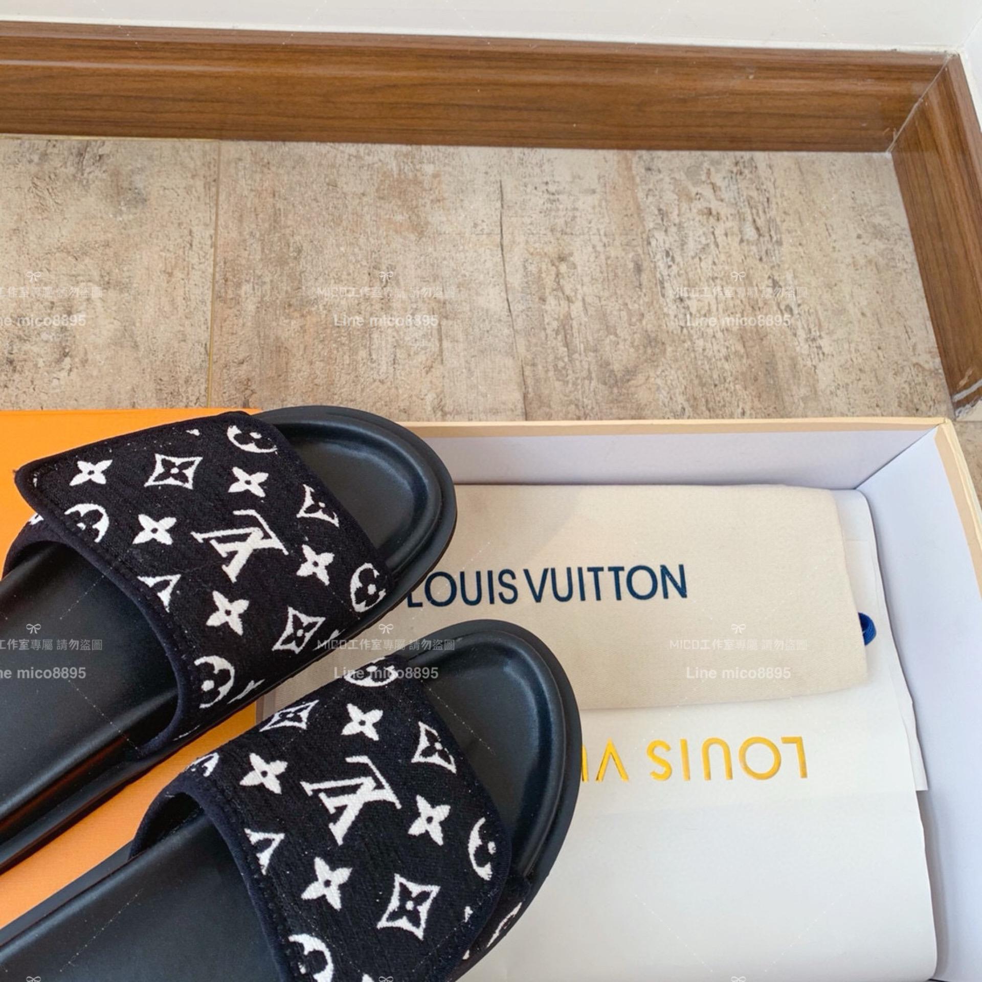 LV  Louis Vuitton ｜情侶款 🧑‍🤝‍🧑 MIAMI系列 老花魔術貼拖鞋 36-45