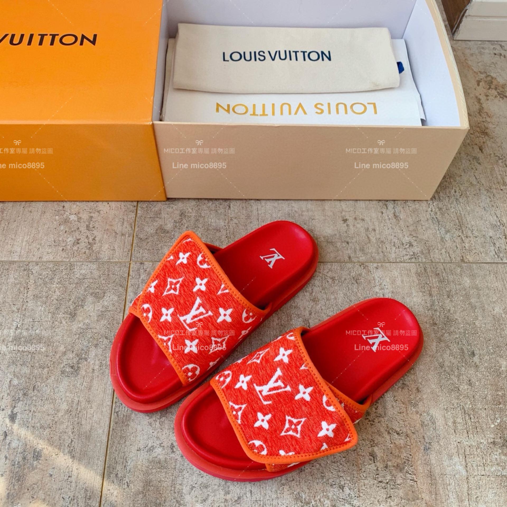 LV  Louis Vuitton ｜情侶款 🧑‍🤝‍🧑 MIAMI系列 老花魔術貼拖鞋 36-45