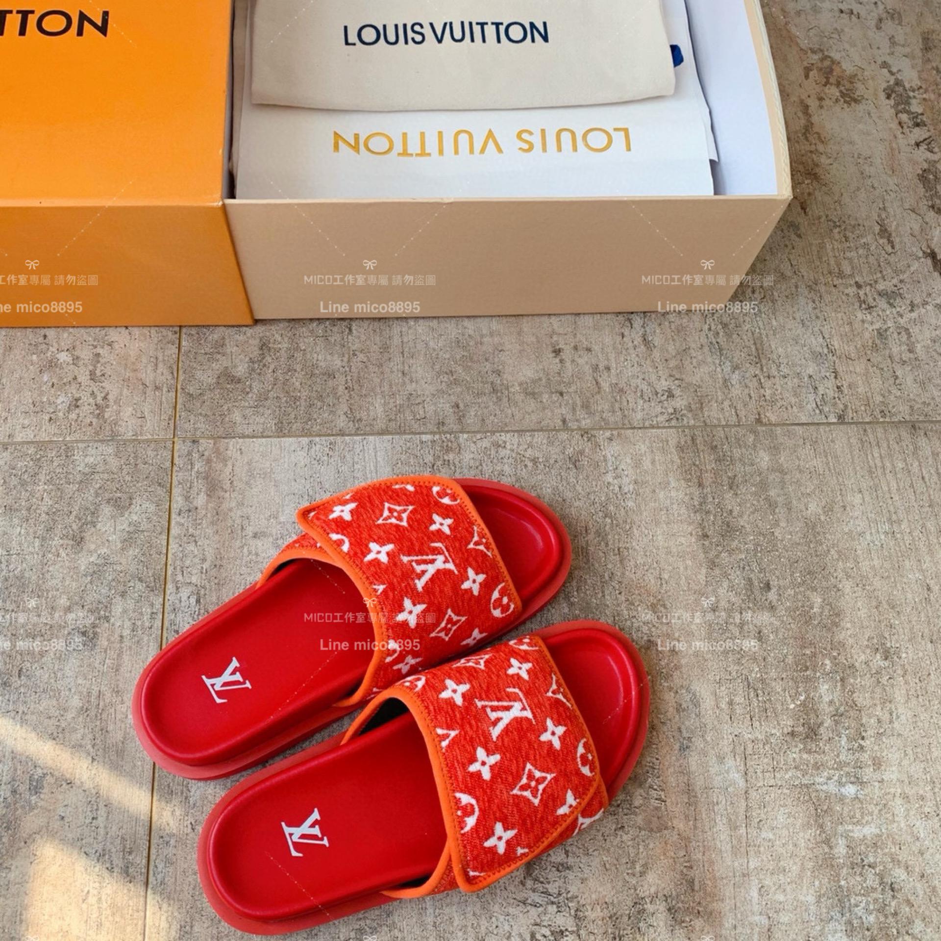 LV  Louis Vuitton ｜情侶款 🧑‍🤝‍🧑 MIAMI系列 老花魔術貼拖鞋 36-45