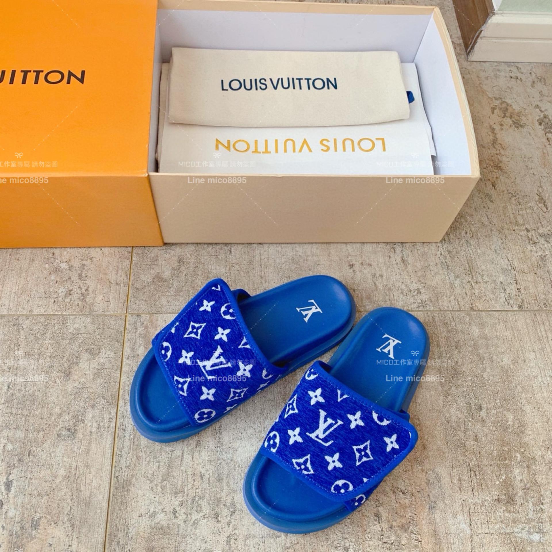 LV  Louis Vuitton ｜情侶款 🧑‍🤝‍🧑 MIAMI系列 老花魔術貼拖鞋 36-45