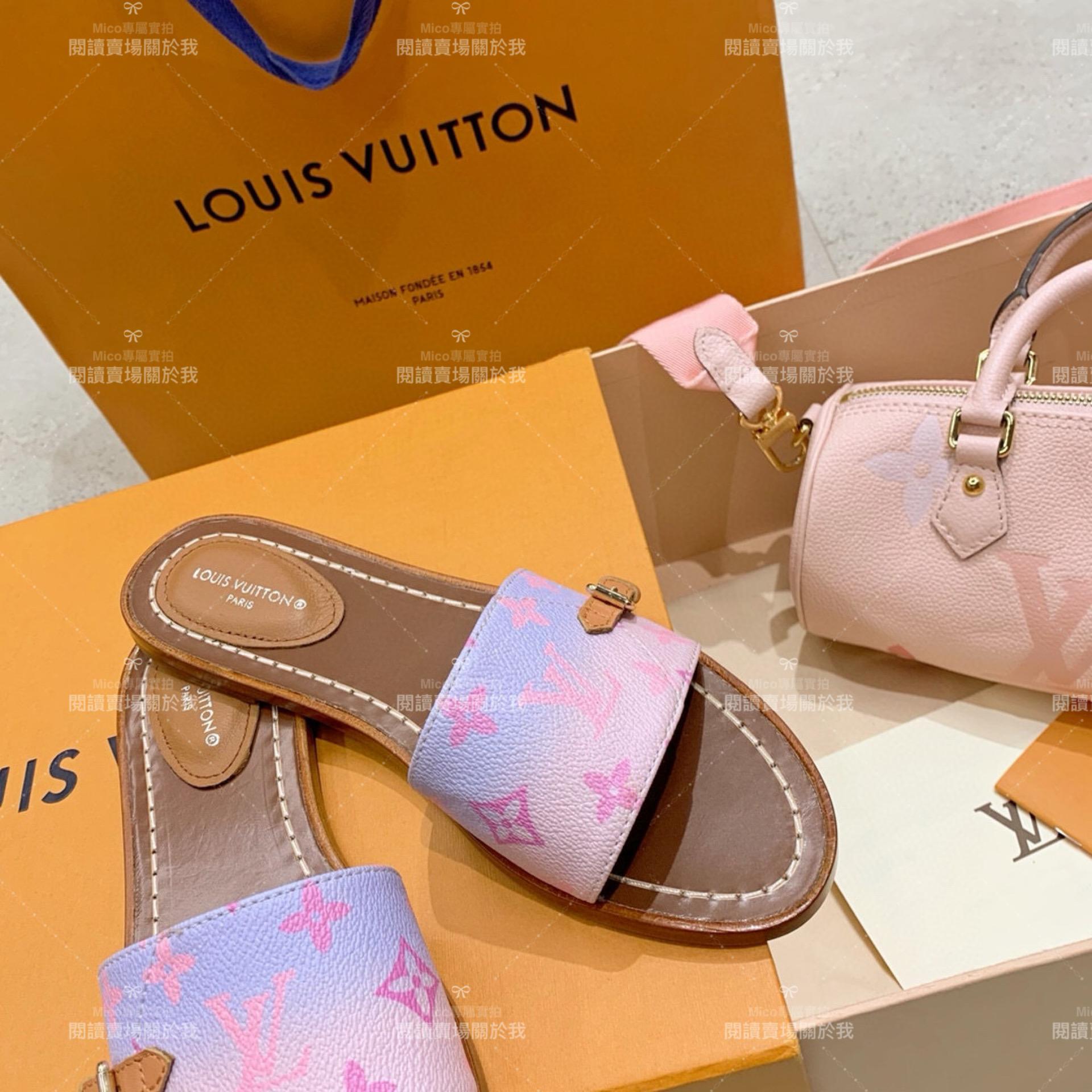 LV  Louis Vuitton ｜LOCK IT 漸變色 平底拖鞋 35-40