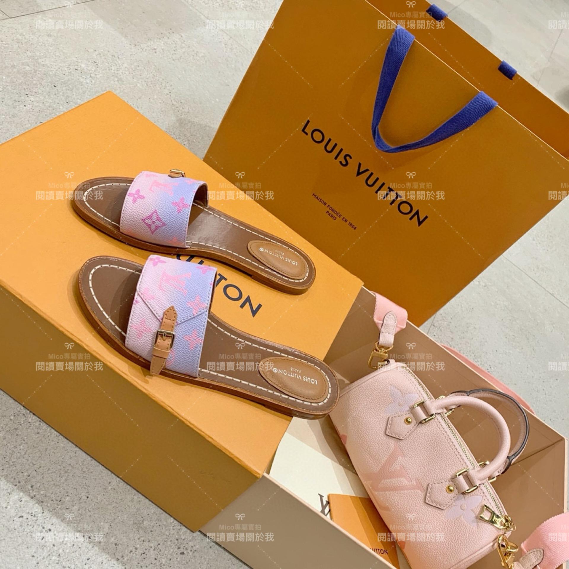 LV  Louis Vuitton ｜LOCK IT 漸變色 平底拖鞋 35-40