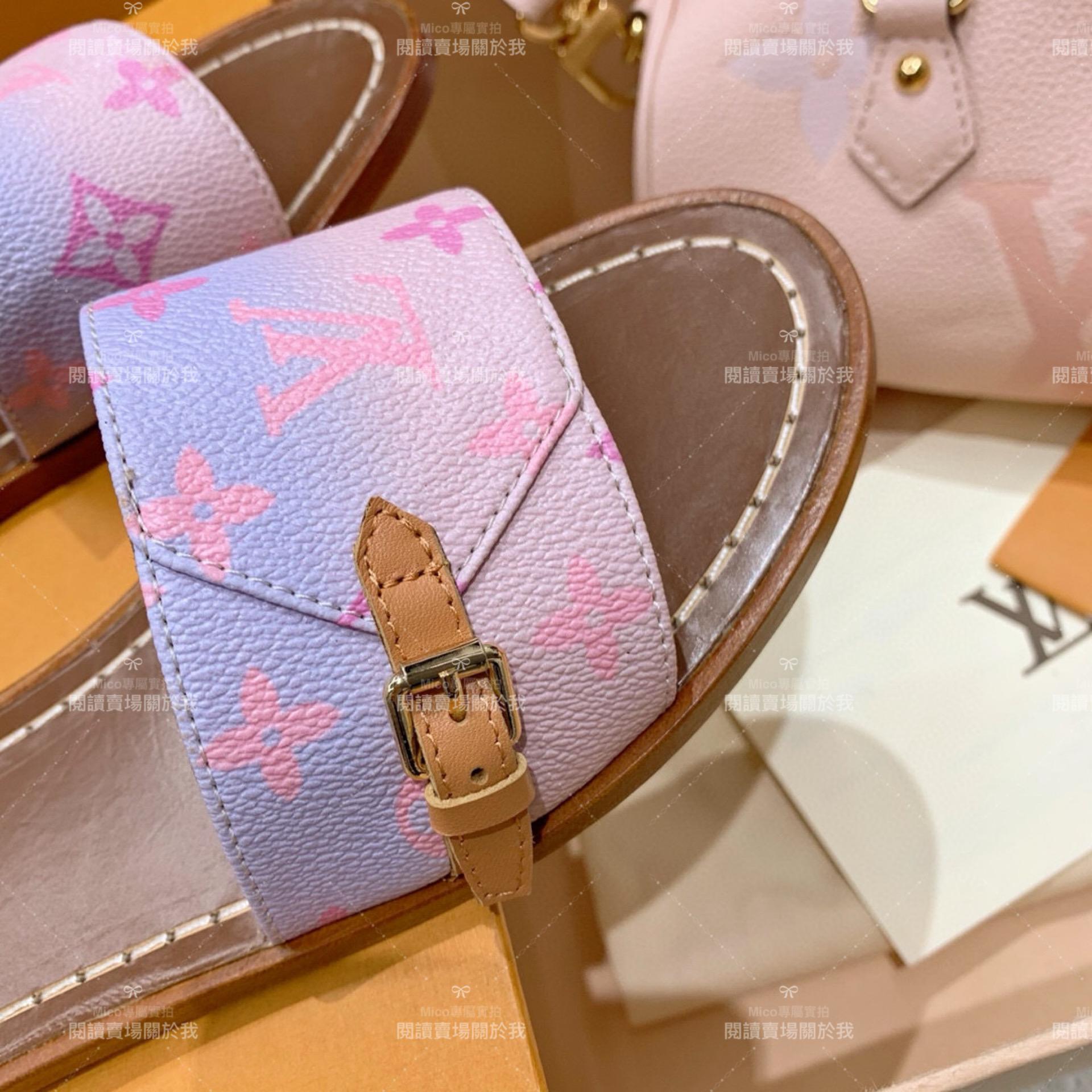 LV  Louis Vuitton ｜LOCK IT 漸變色 平底拖鞋 35-40