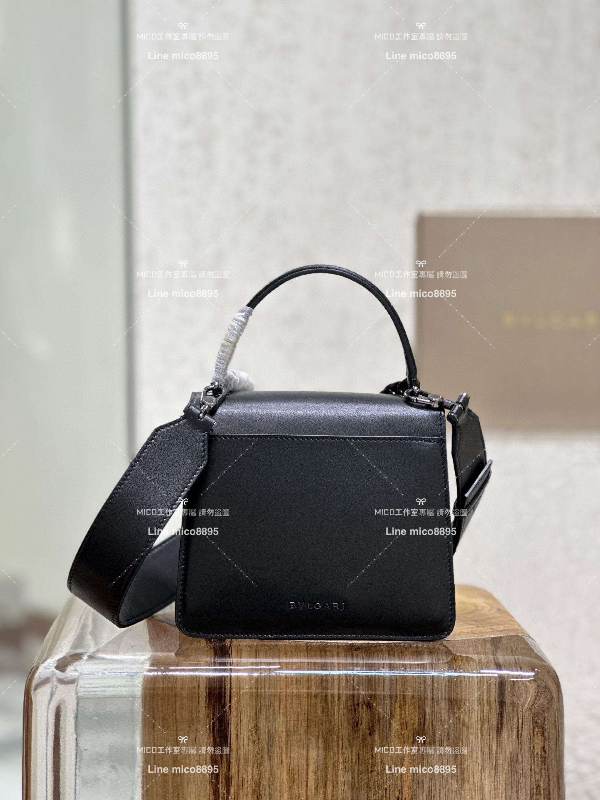 Bulgaria 寶格麗 All Black Serpenti Forever斜跨包 風琴包 18cm