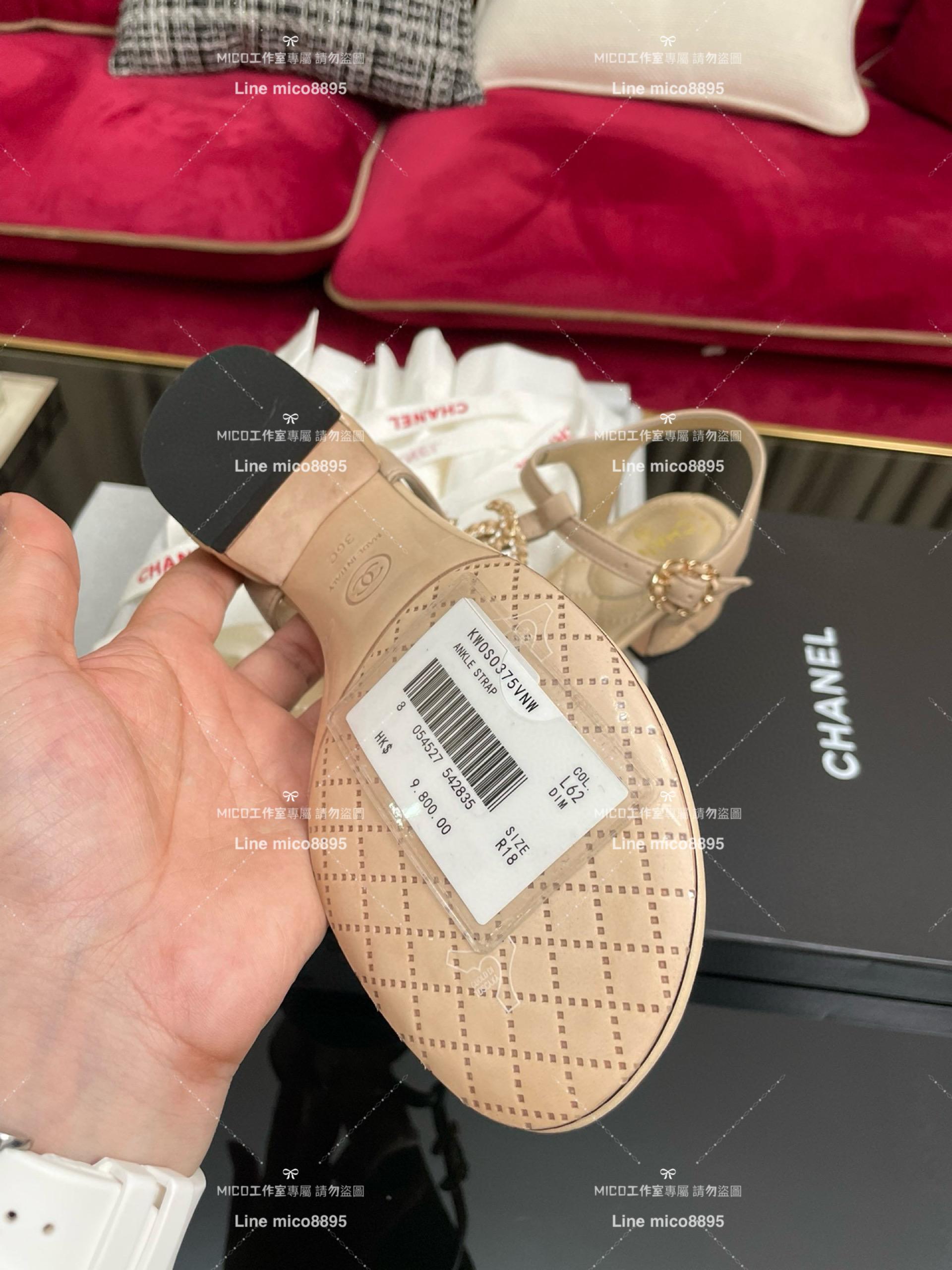 CHANEL 香奈兒 春夏系列 大雙C真皮夾腳涼鞋 35-40