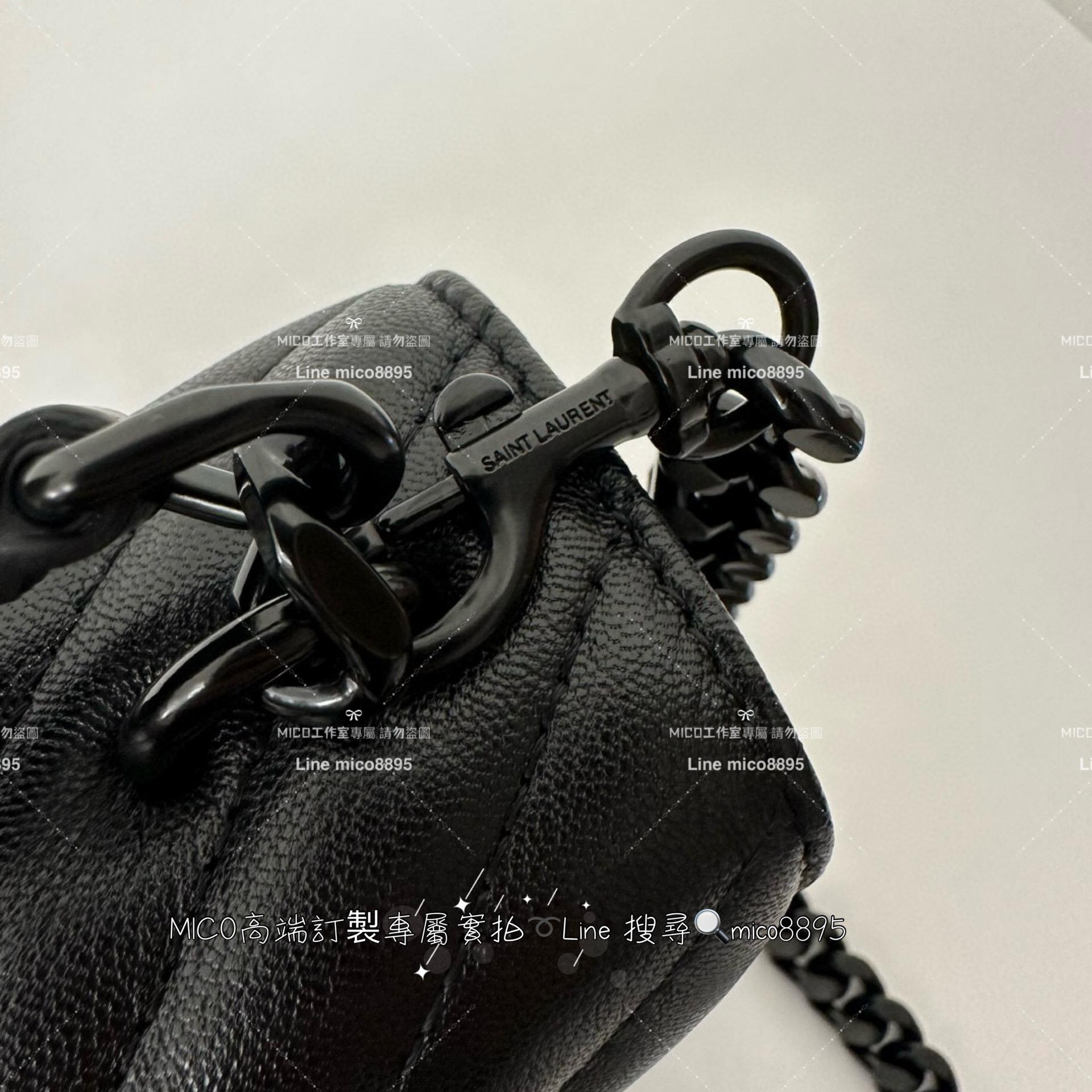 YSL 聖羅蘭 經典款 黑釦小號 Monogram college 郵差包 手提肩背包 24cm