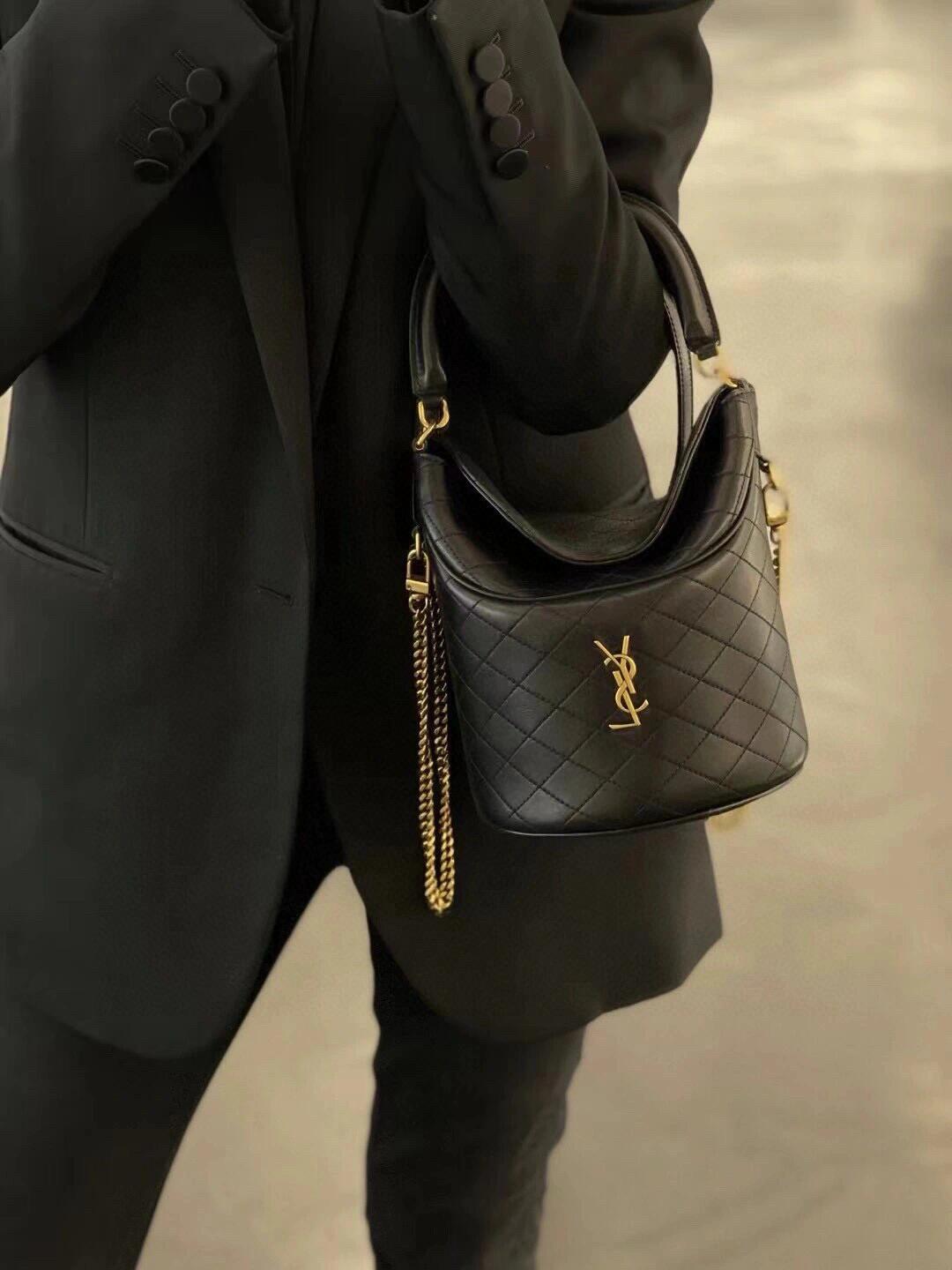 YSL GabyBucket 翻蓋水桶包/薯條包 19*17cm