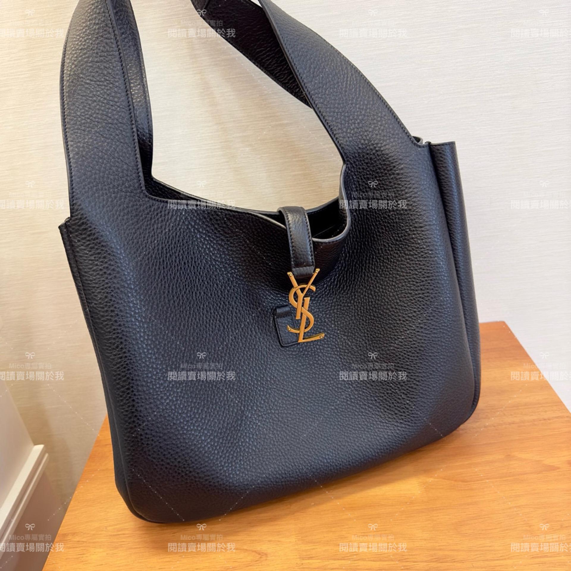 YSL 𝗦𝗮𝗶𝗻𝘁 𝗟𝗮𝘂𝗿𝗲𝗻𝘁 聖羅蘭 BEA Tote 柔軟鹿皮革托特包 尺寸：50*28*18cm