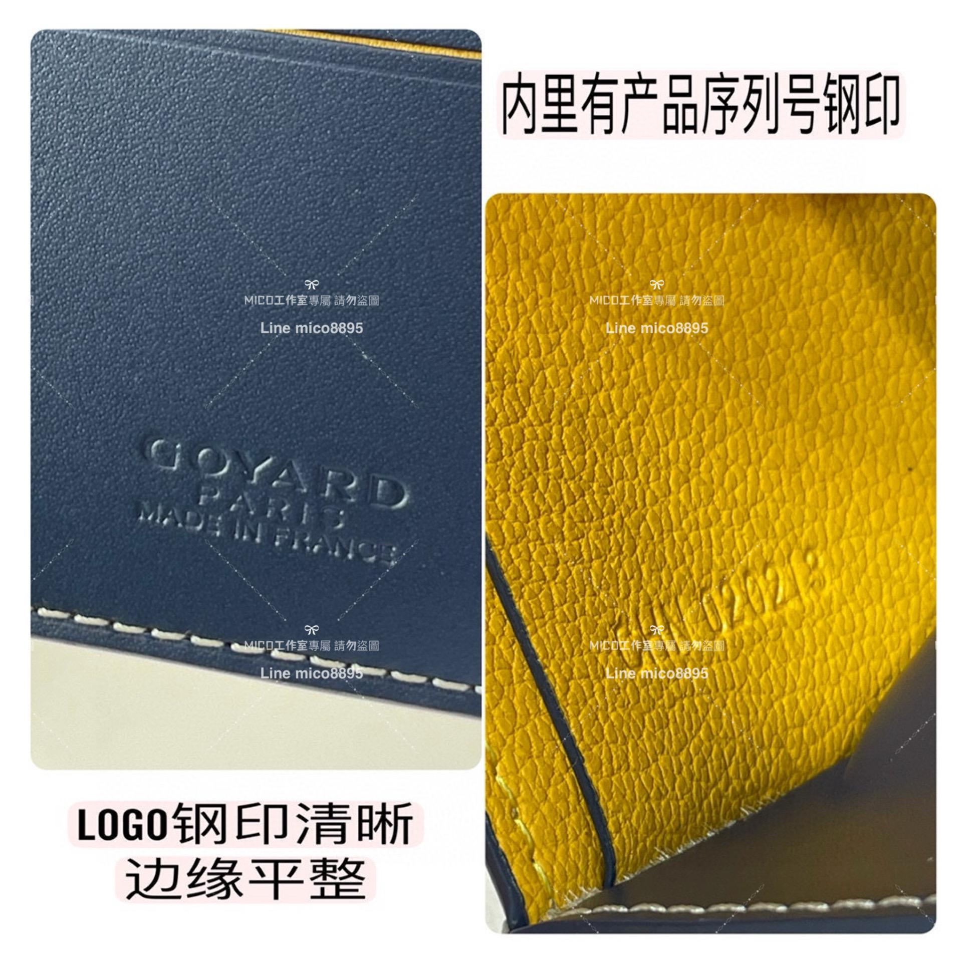 Goyard（戈雅）Goyard victoire 深藍 經典對折短夾 男士短夾