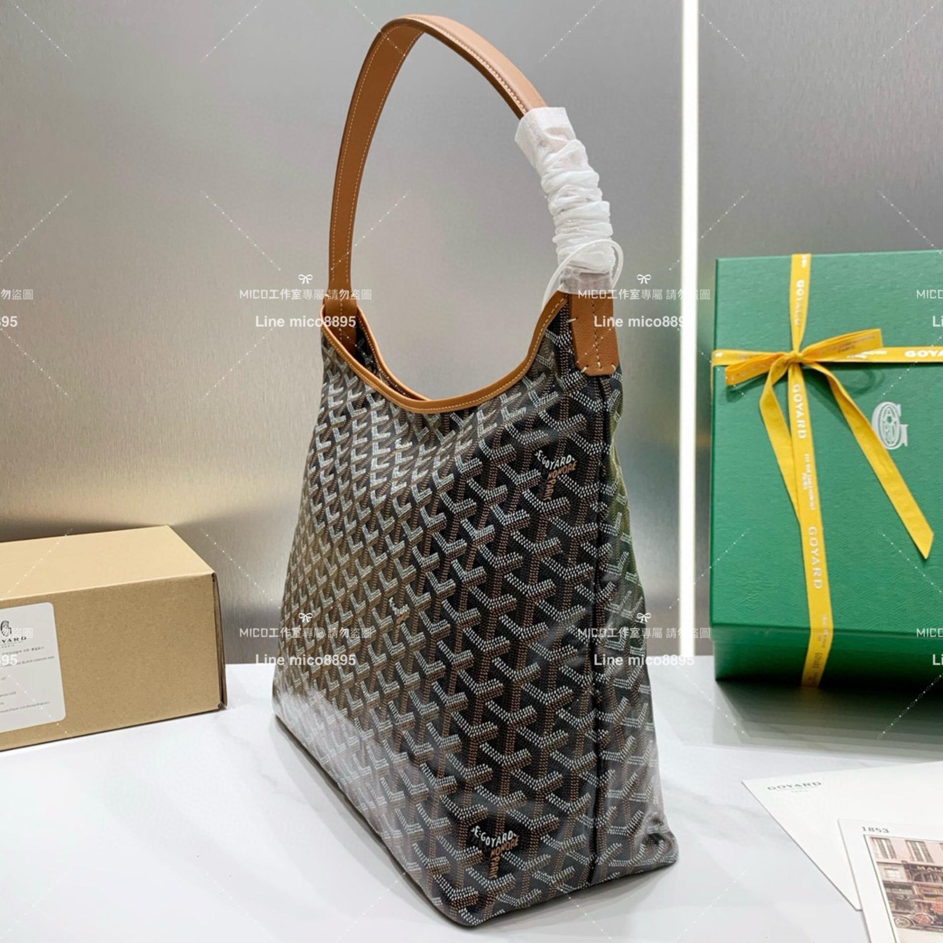 Goyard（戈雅）黑棕色 BOHEME HOBO 爆款腋下包 媽媽包/通勤包首選 42×27×15cm