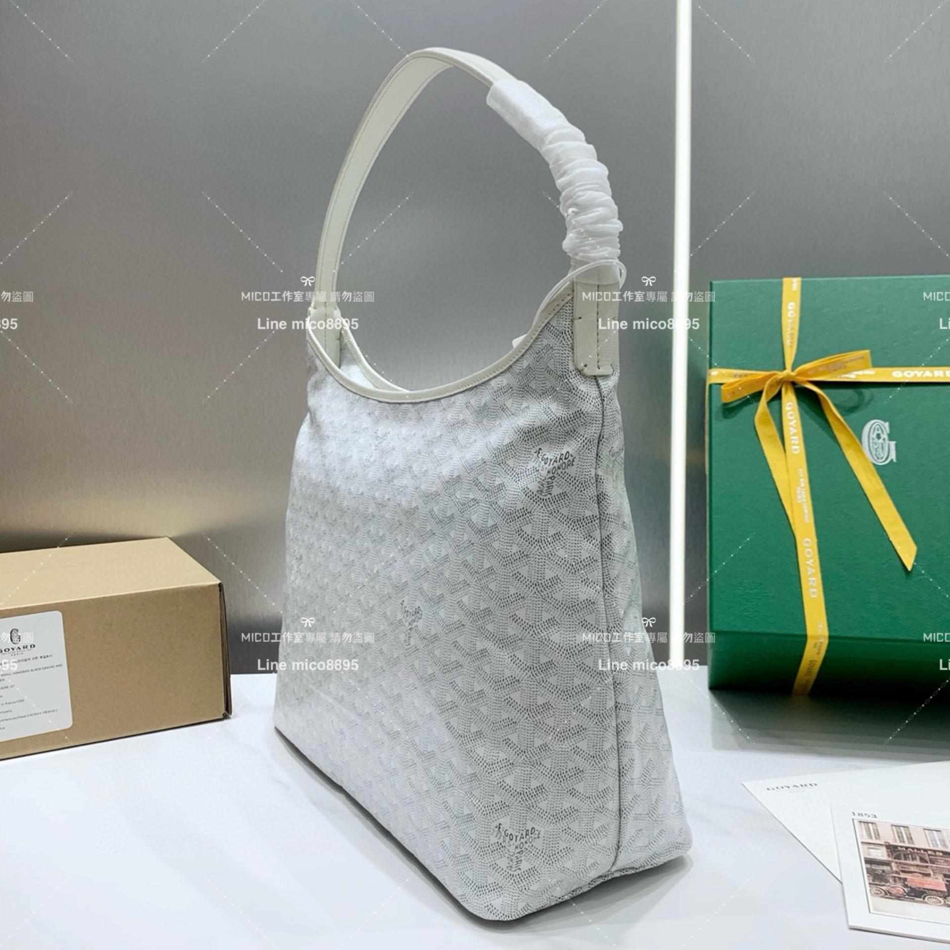 Goyard（戈雅）白色 BOHEME HOBO 爆款腋下包 媽媽包/通勤包首選 42×27×15cm