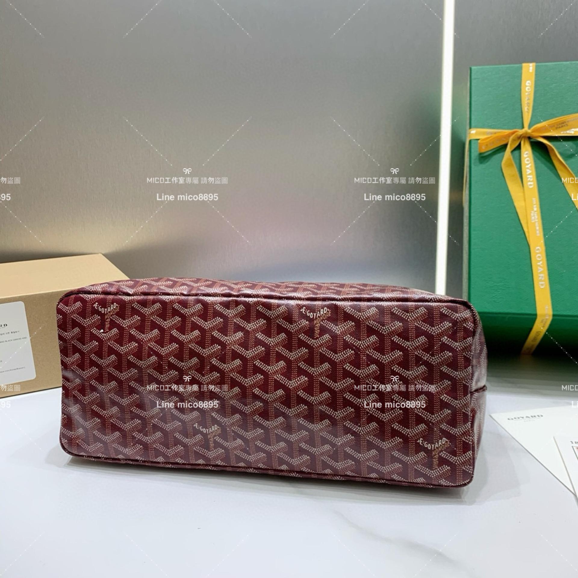 Goyard（戈雅）棗紅色 BOHEME HOBO 爆款腋下包 媽媽包/通勤包首選 42×27×15cm