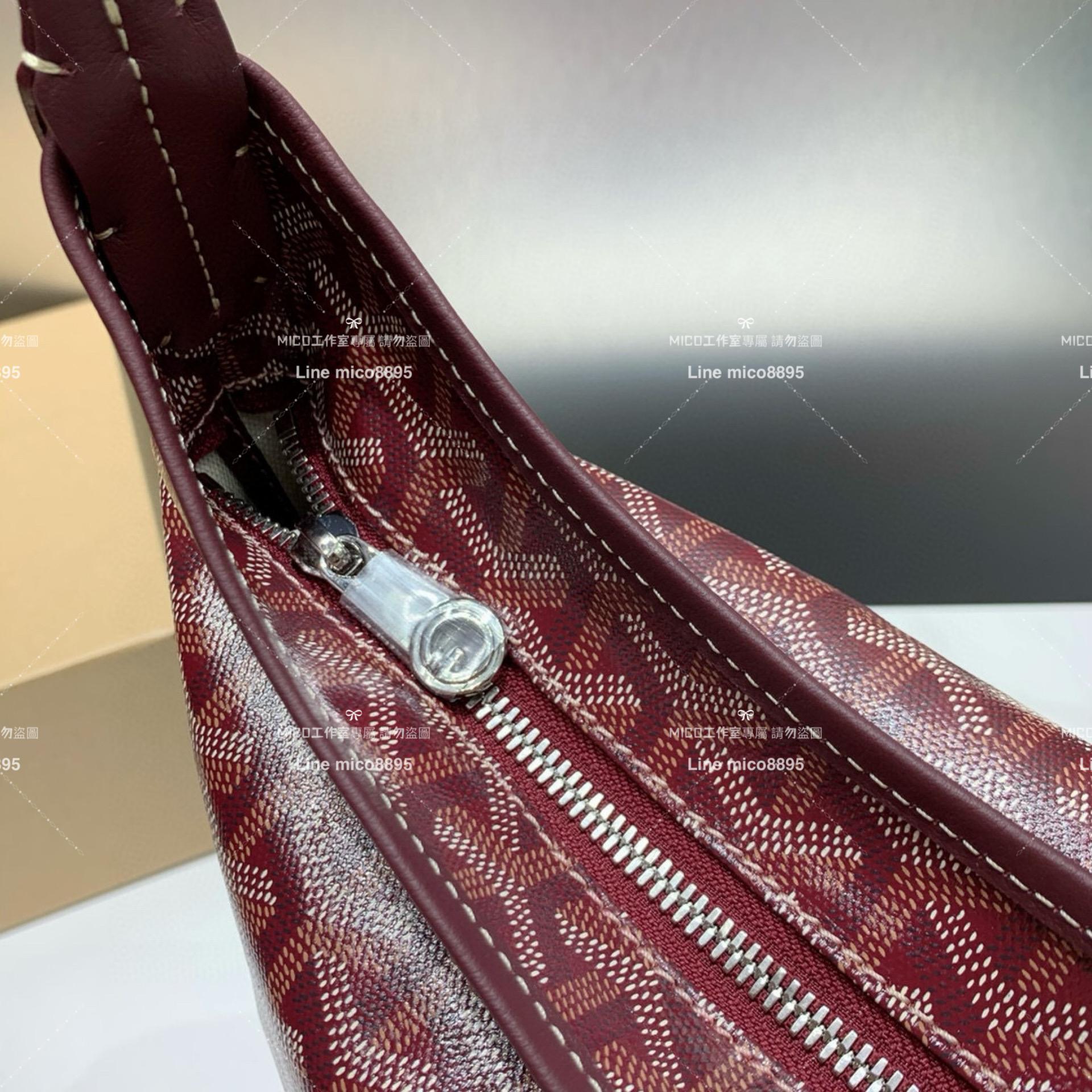 Goyard（戈雅）棗紅色 BOHEME HOBO 爆款腋下包 媽媽包/通勤包首選 42×27×15cm