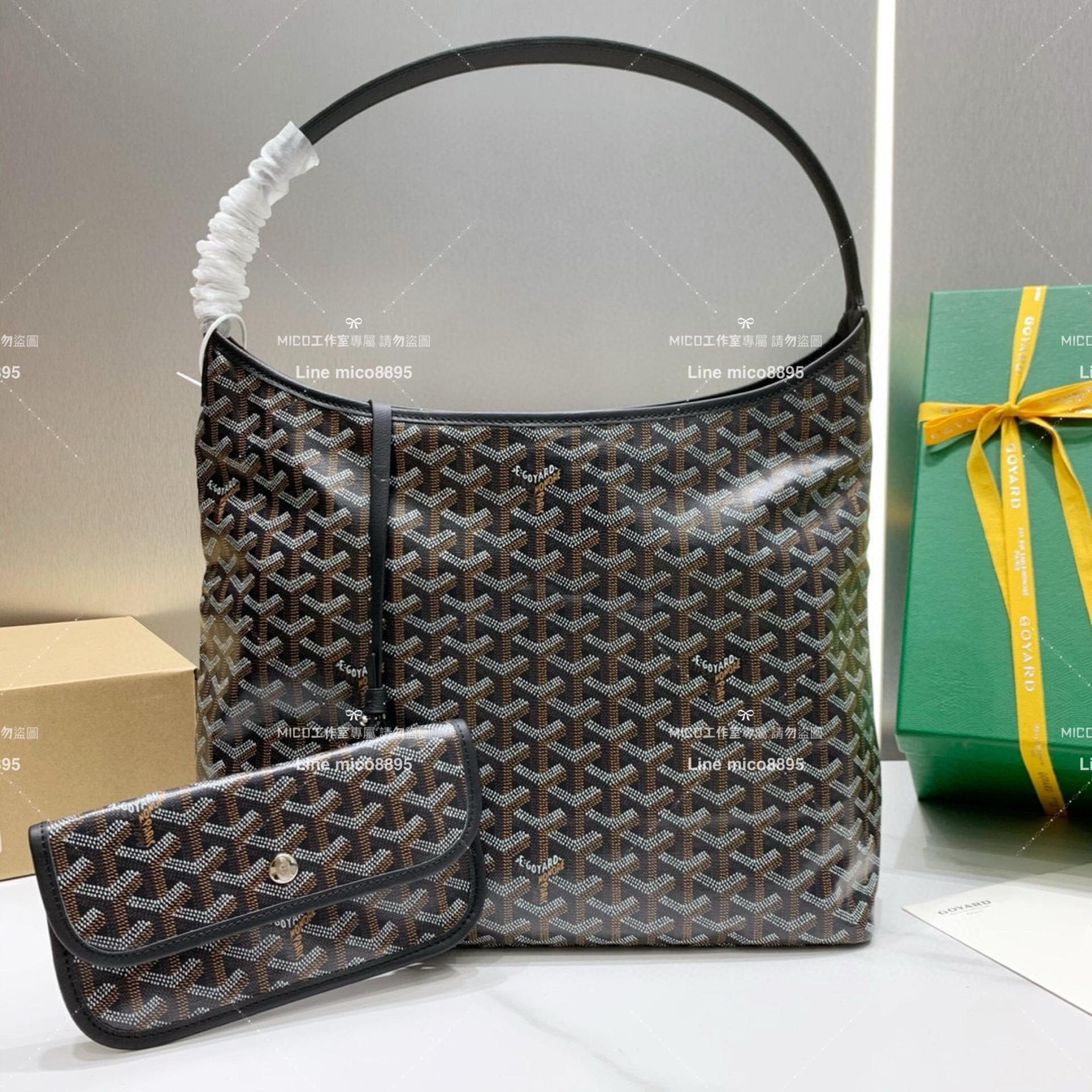 Goyard（戈雅）黑色 BOHEME HOBO 爆款腋下包 媽媽包/通勤包首選 42×27×15cm