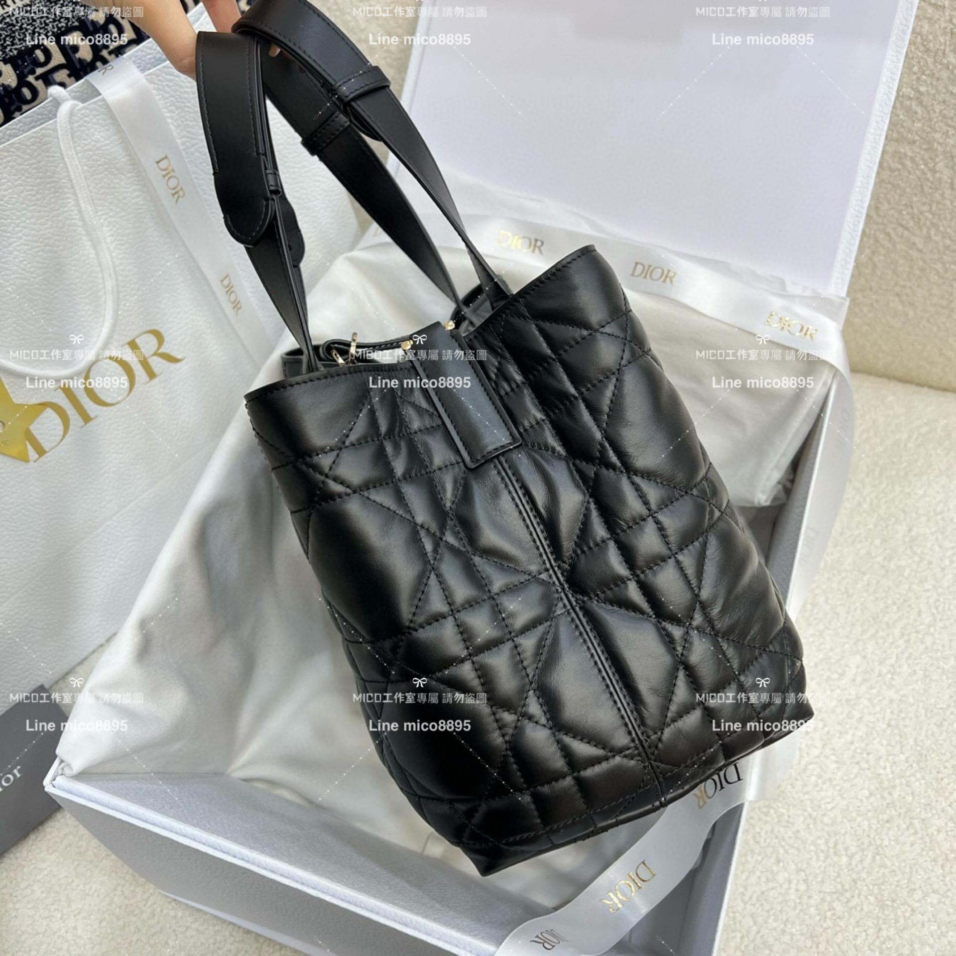 Dior 高訂版｜迪奧 Toujour購物袋 黑色 中號/托特包 可手提肩背 28.5cm