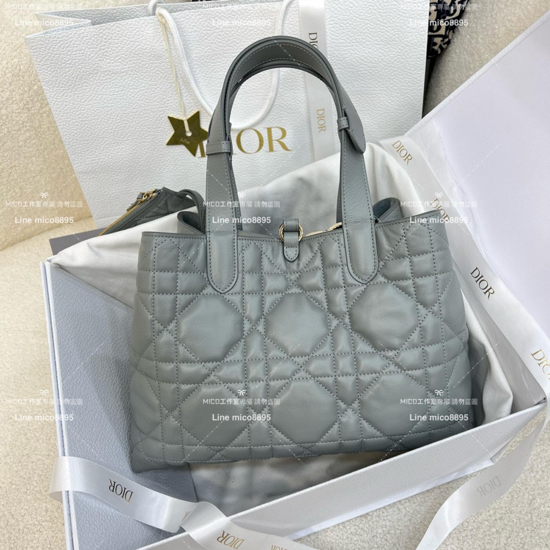 Dior 高訂版｜迪奧 Toujour購物袋 岩石灰 中號/托特包 可手提肩背 28.5cm