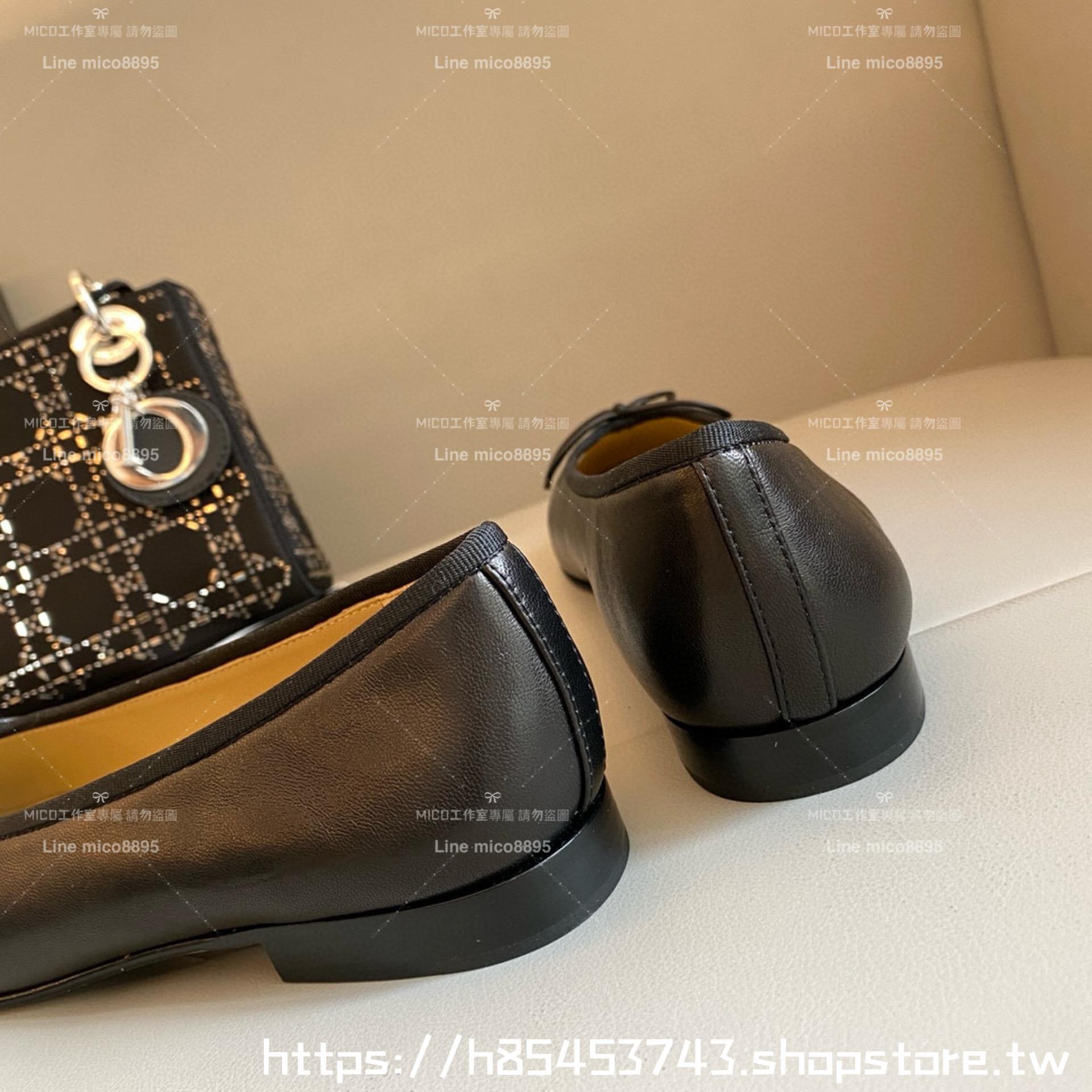 CHANEL 小香 經典款芭蕾舞鞋 黑/金 平底鞋/女鞋 Size：35-39（34.40.41.42定做不退换）