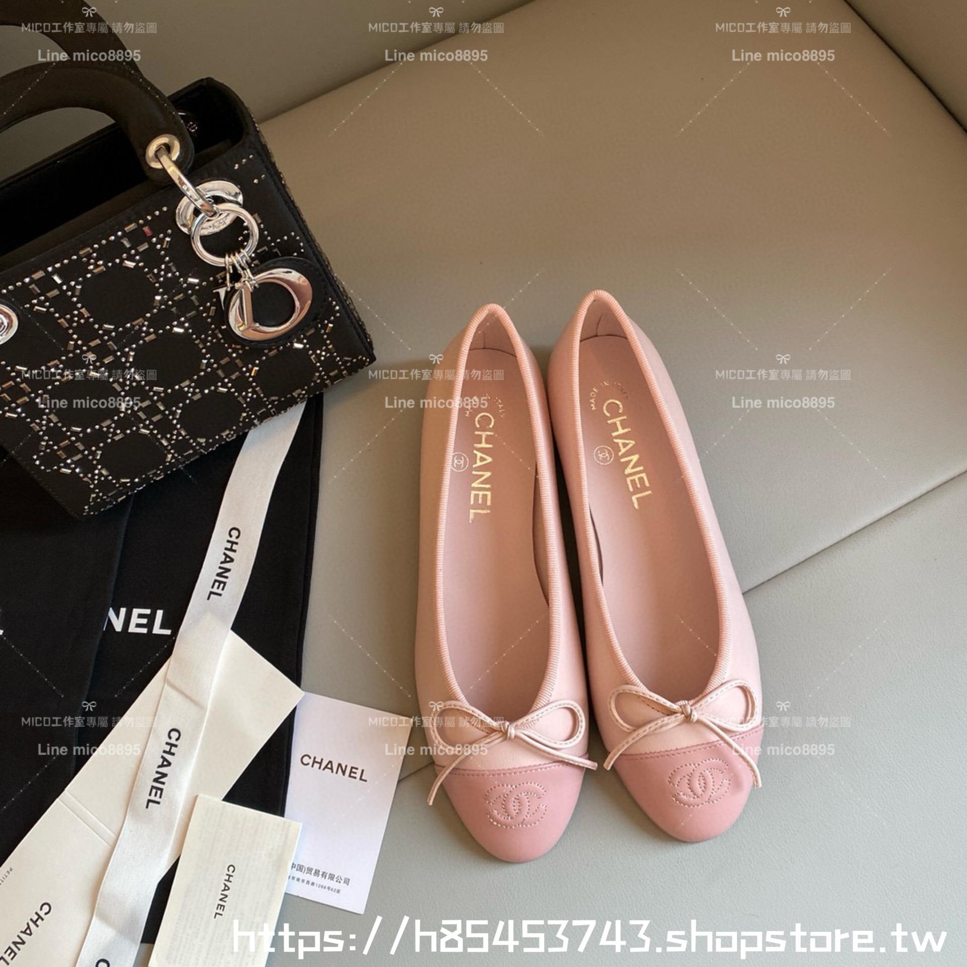 CHANEL 小香 經典款芭蕾舞鞋 粉色 平底鞋/女鞋 Size：35-39（34.40.41.42定做不退换）