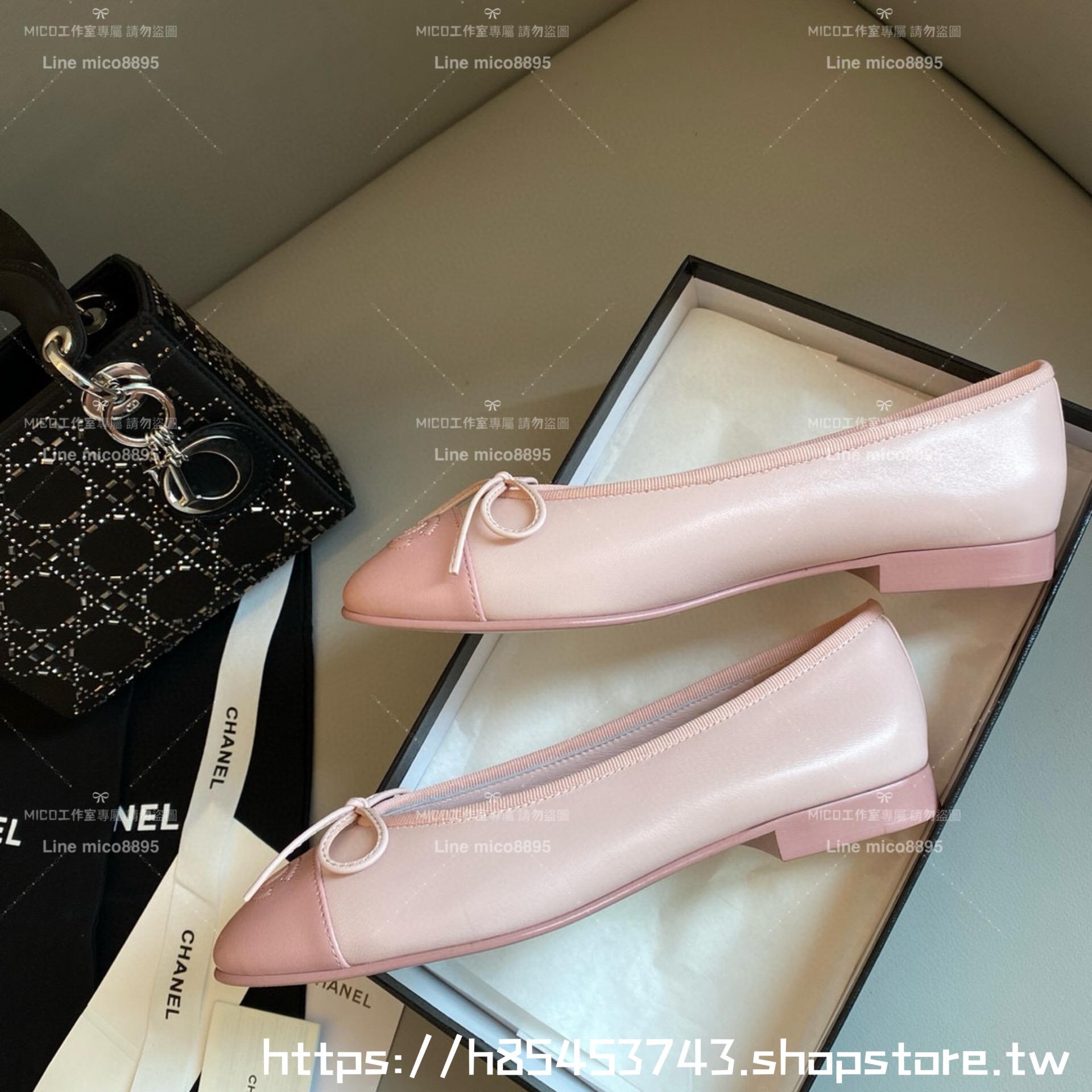 CHANEL 小香 經典款芭蕾舞鞋 粉色 平底鞋/女鞋 Size：35-39（34.40.41.42定做不退换）