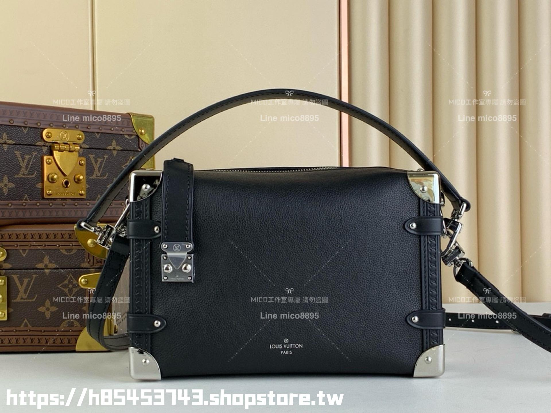 LV 【SIDE TRUNK 中號手袋】 m25160 黑色 m25072 灰色  21cm