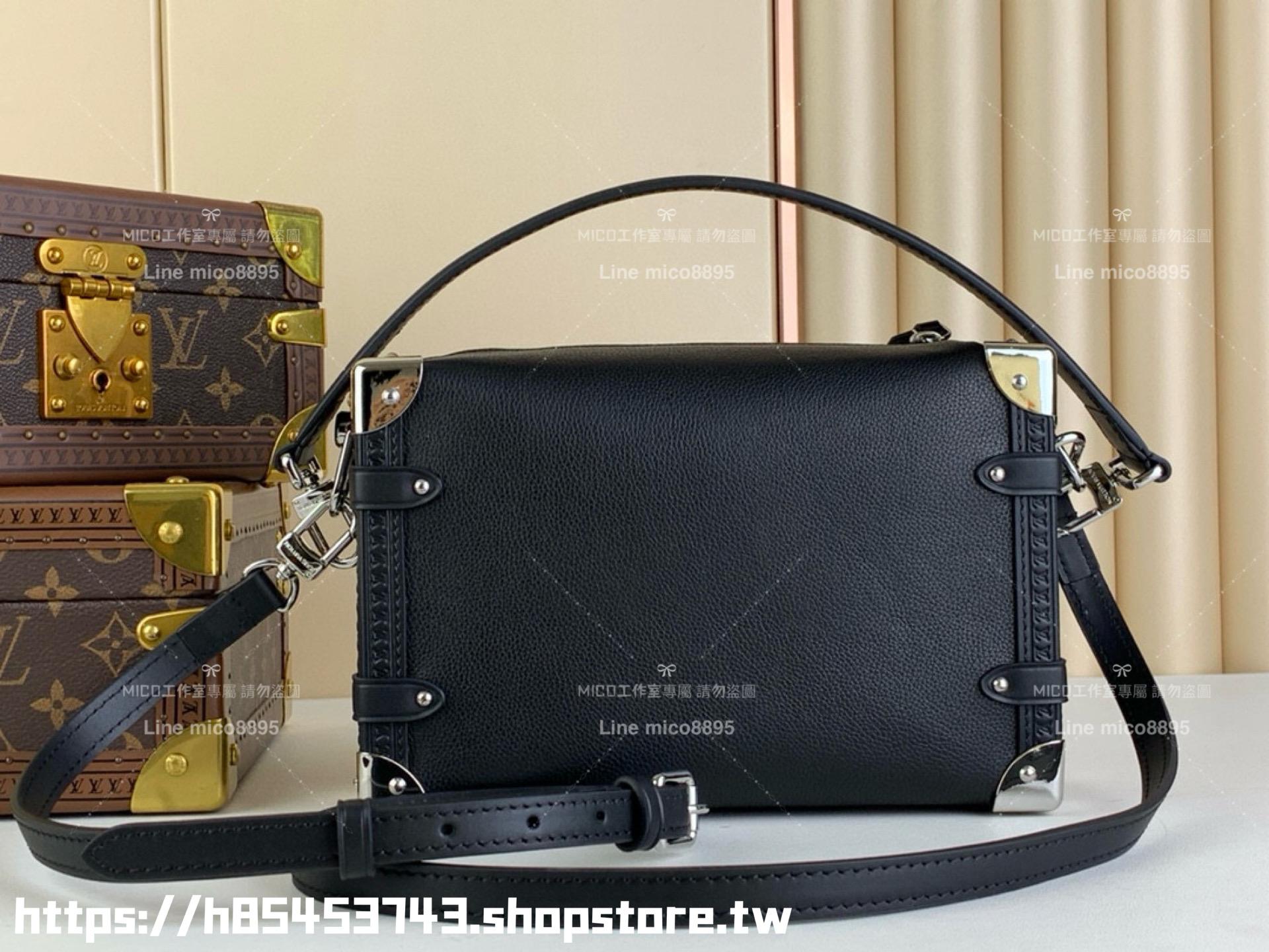 LV 【SIDE TRUNK 中號手袋】 m25160 黑色 m25072 灰色  21cm