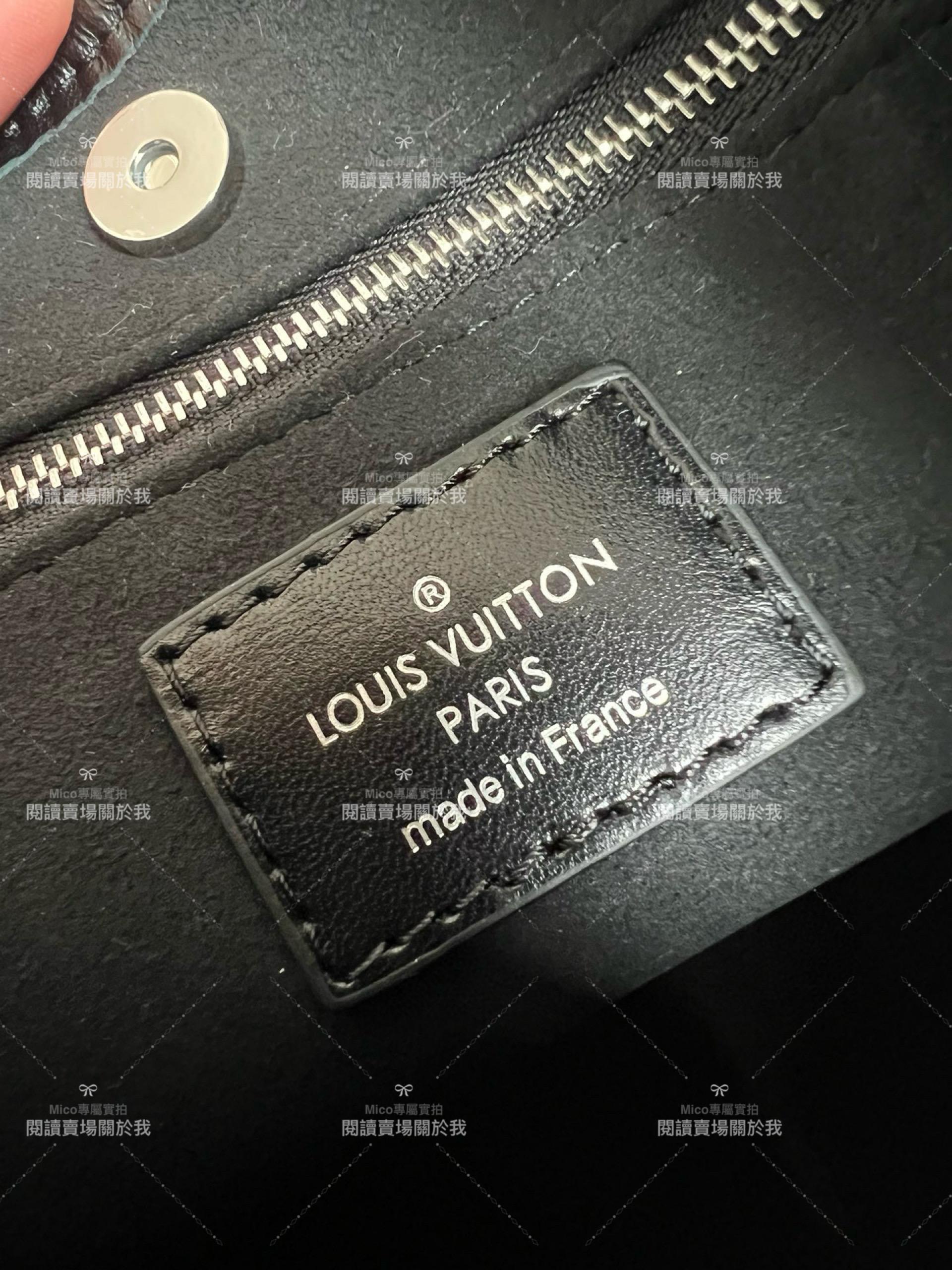 LV 路易威登 CarryAll Cargo PM小號手袋 M24861 黑色羊皮革 33cm