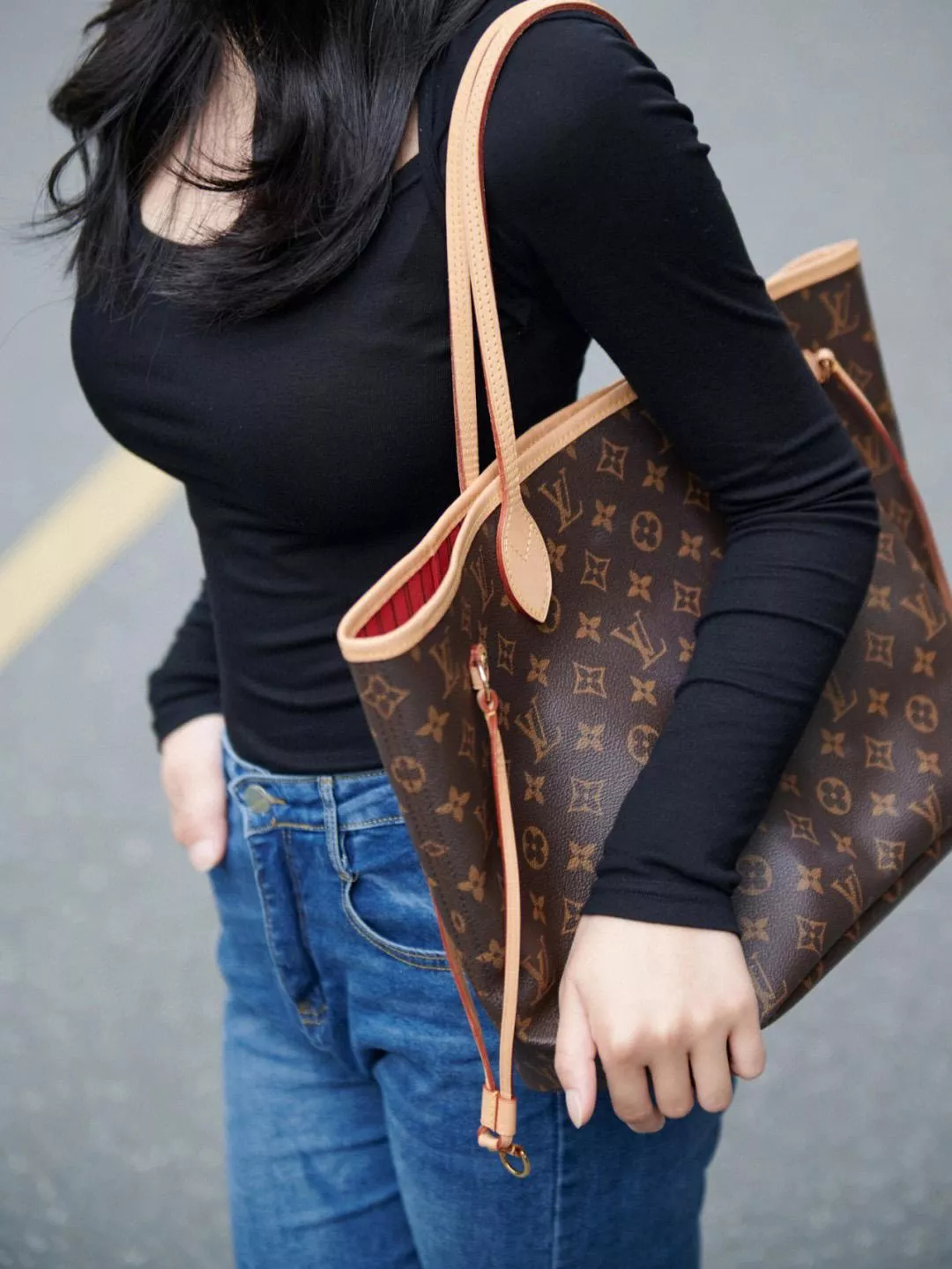 LV NEVERFULL 中號手袋 M41177 子母購物袋 托特包 31cm