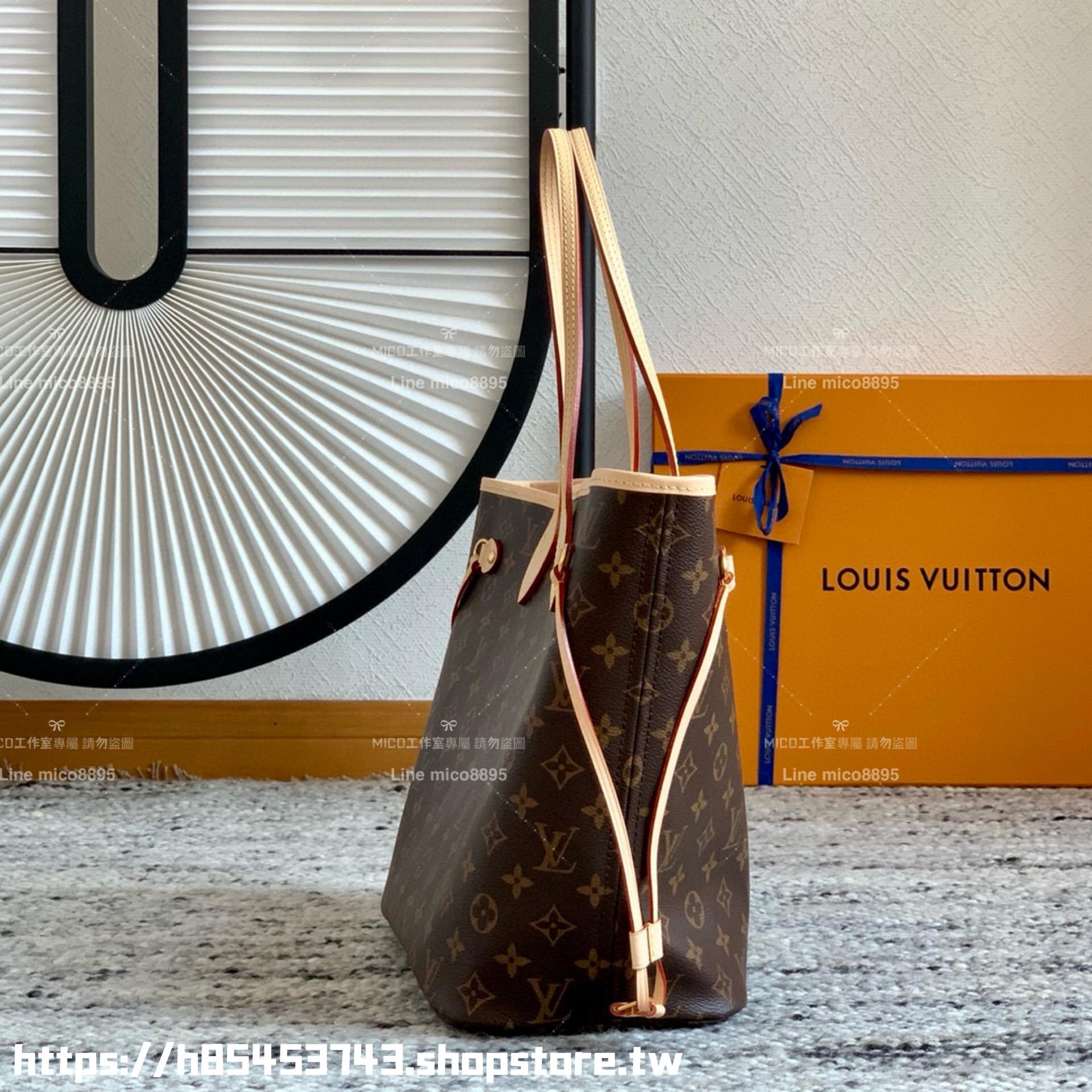 LV NEVERFULL 中號手袋 M41178 內裏桃紅 子母購物袋 托特包 31cm