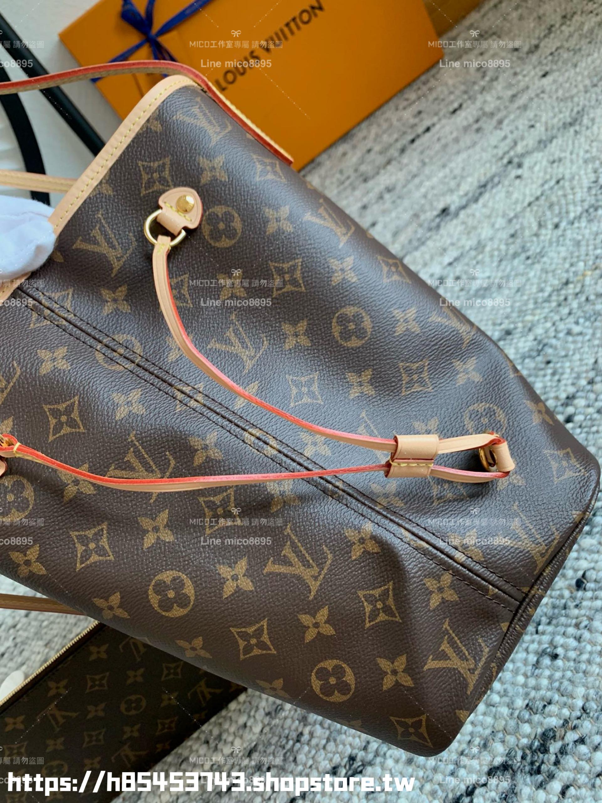 LV NEVERFULL 中號手袋 M41178 內裏桃紅 子母購物袋 托特包 31cm