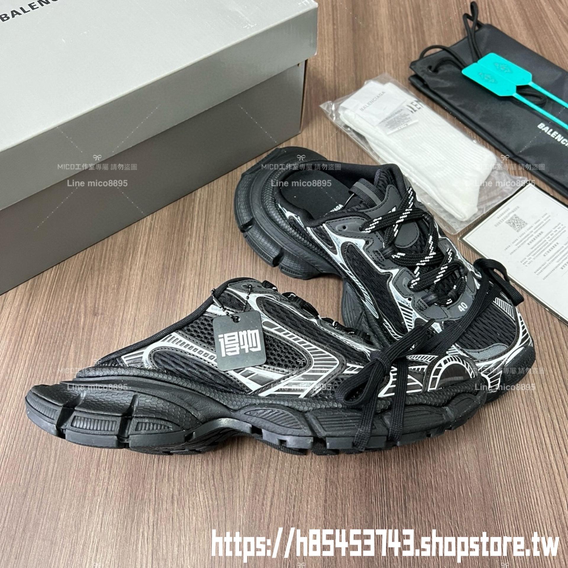 Balenciaga Phantom Sneaker 巴黎世家 黑白半拖款 3XL 潮流 休閒鞋  35-46