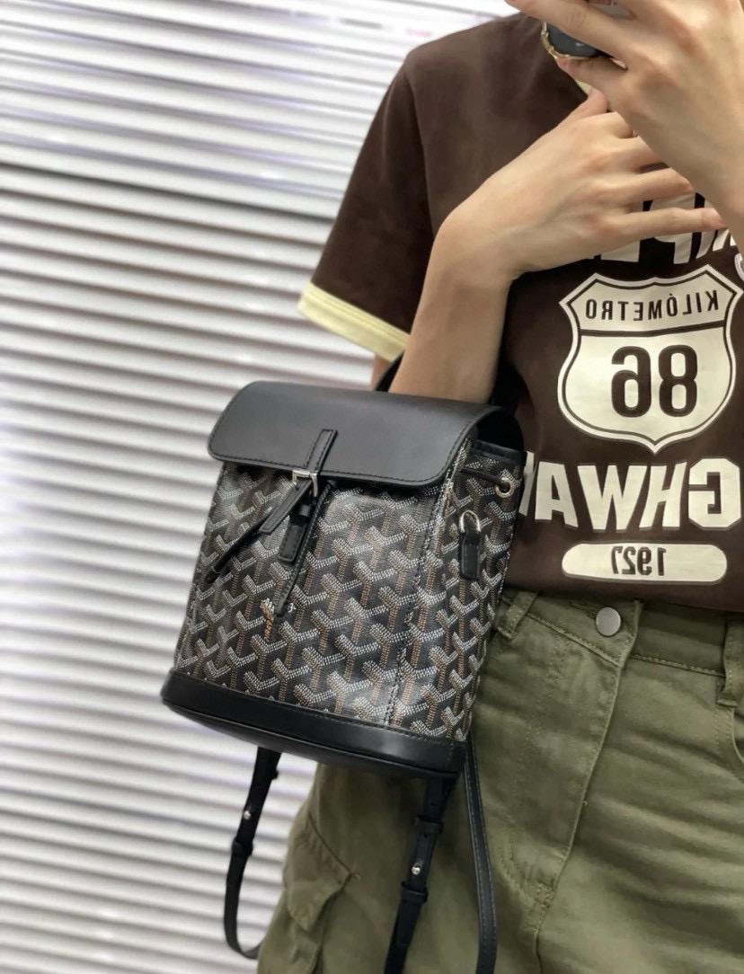 Goyard mini 黑色 Alpin小書包 後背包 18.5cm